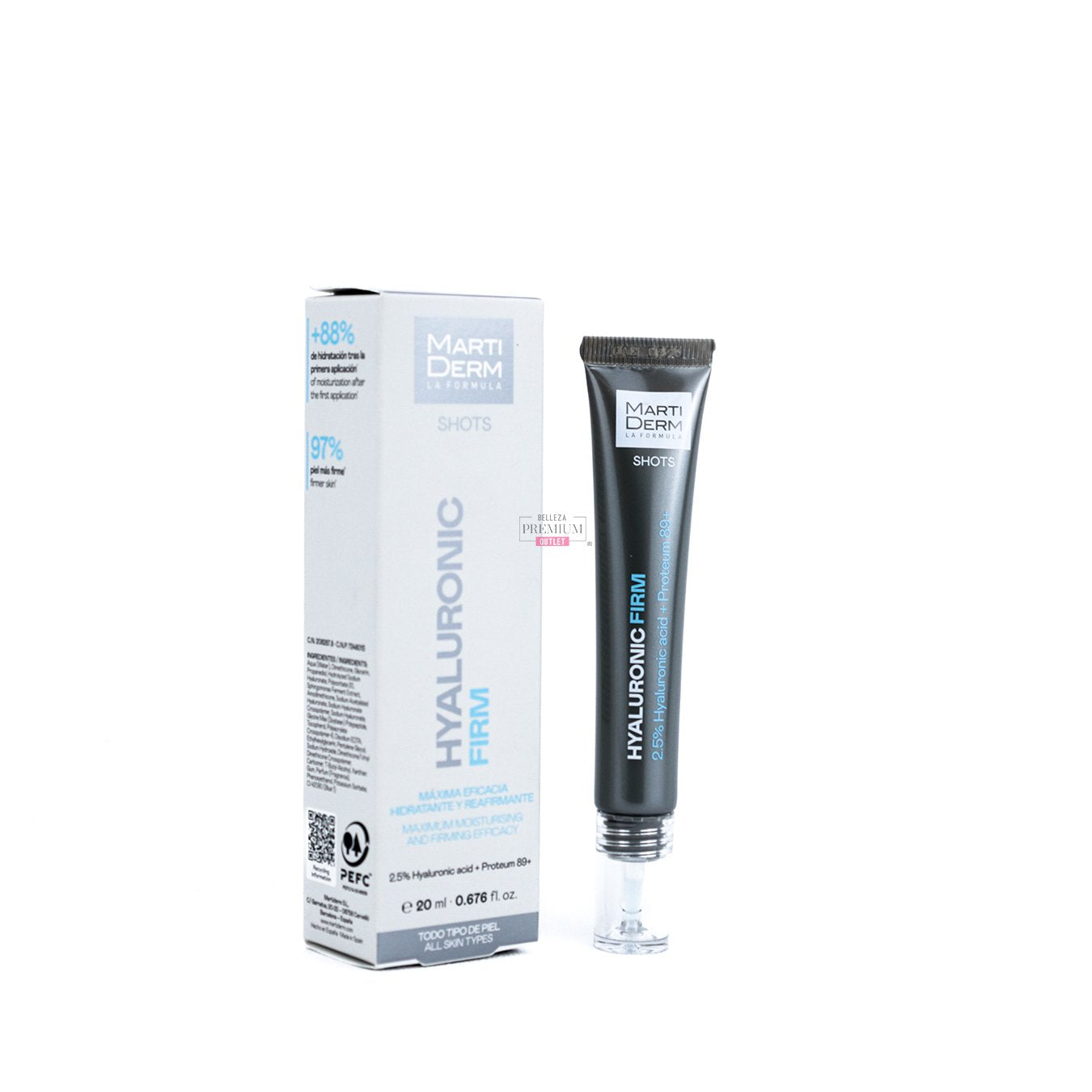 MartiDerm Hyaluronic Firm 20ml | Sérum Reafirmante e Hidratante para una Piel Más Firme y Luminosa