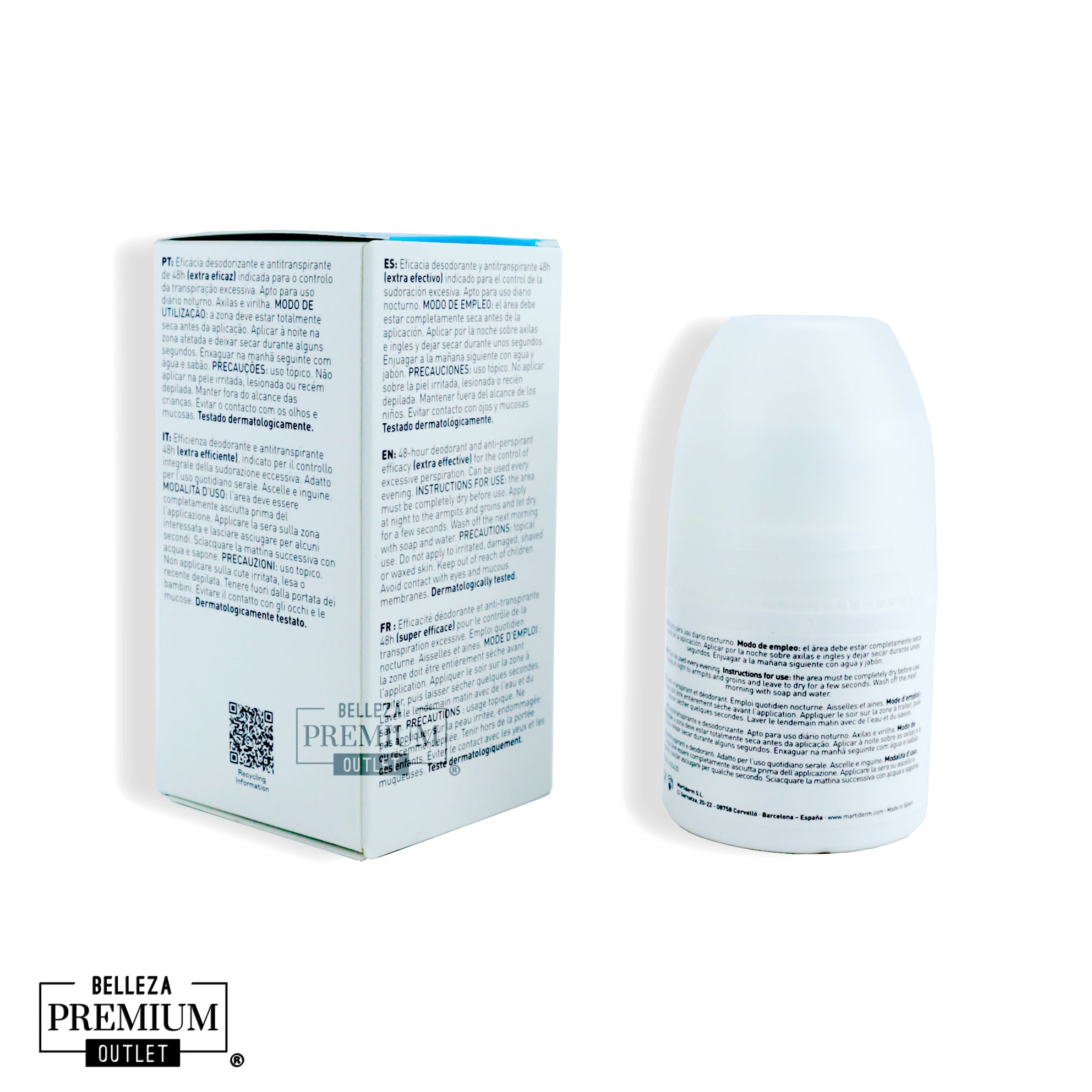 MartiDerm Driosec Intensive Roll-on 50ml | Control Efectivo de Sudoración y Frescura Duradera