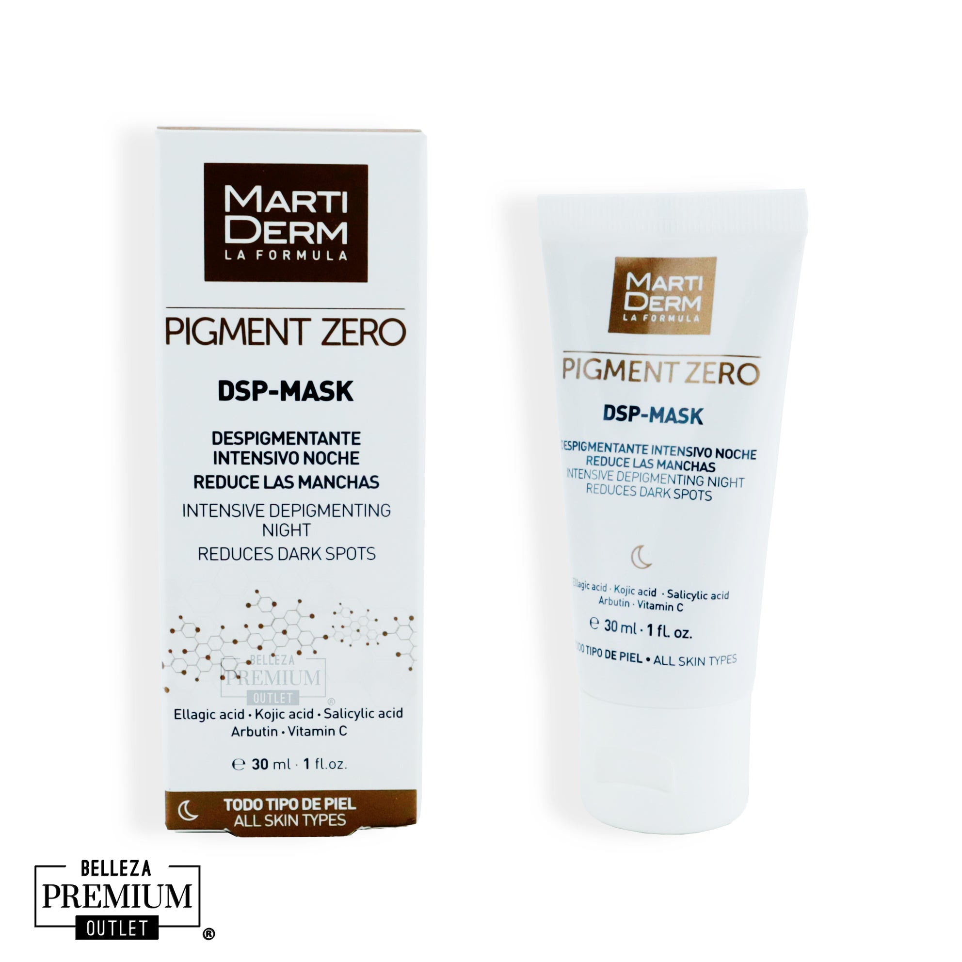 MartiDerm Pigment Zero DSP Mask 30ml | Mascarilla Iluminadora y Despigmentante para una Piel Uniforme y Radiante
