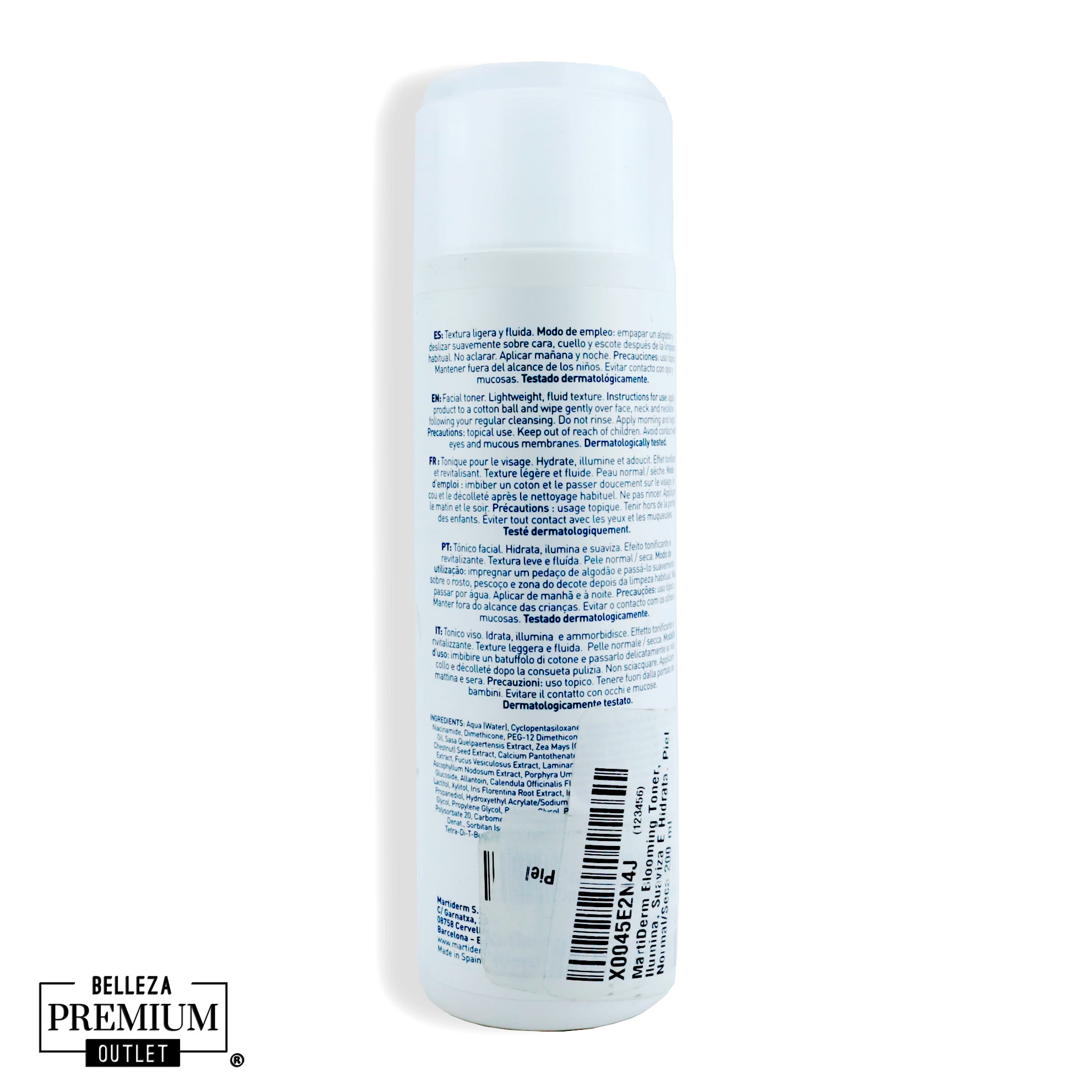 MartiDerm ESSENTIALS Blooming Toner Piel Normal a Seca 200ml | Tonificación e Hidratación para una Piel Fresca y Equilibrada