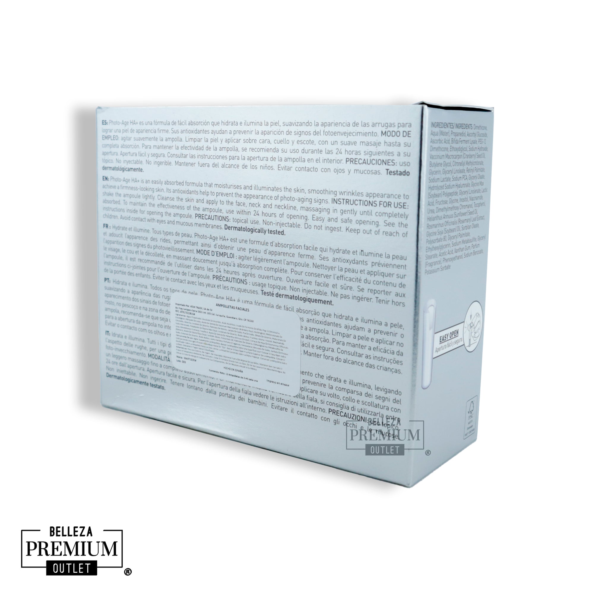 MartiDerm Photo Age 10 Ampollas | Tratamiento Anti-Edad y Regenerador Intensivo