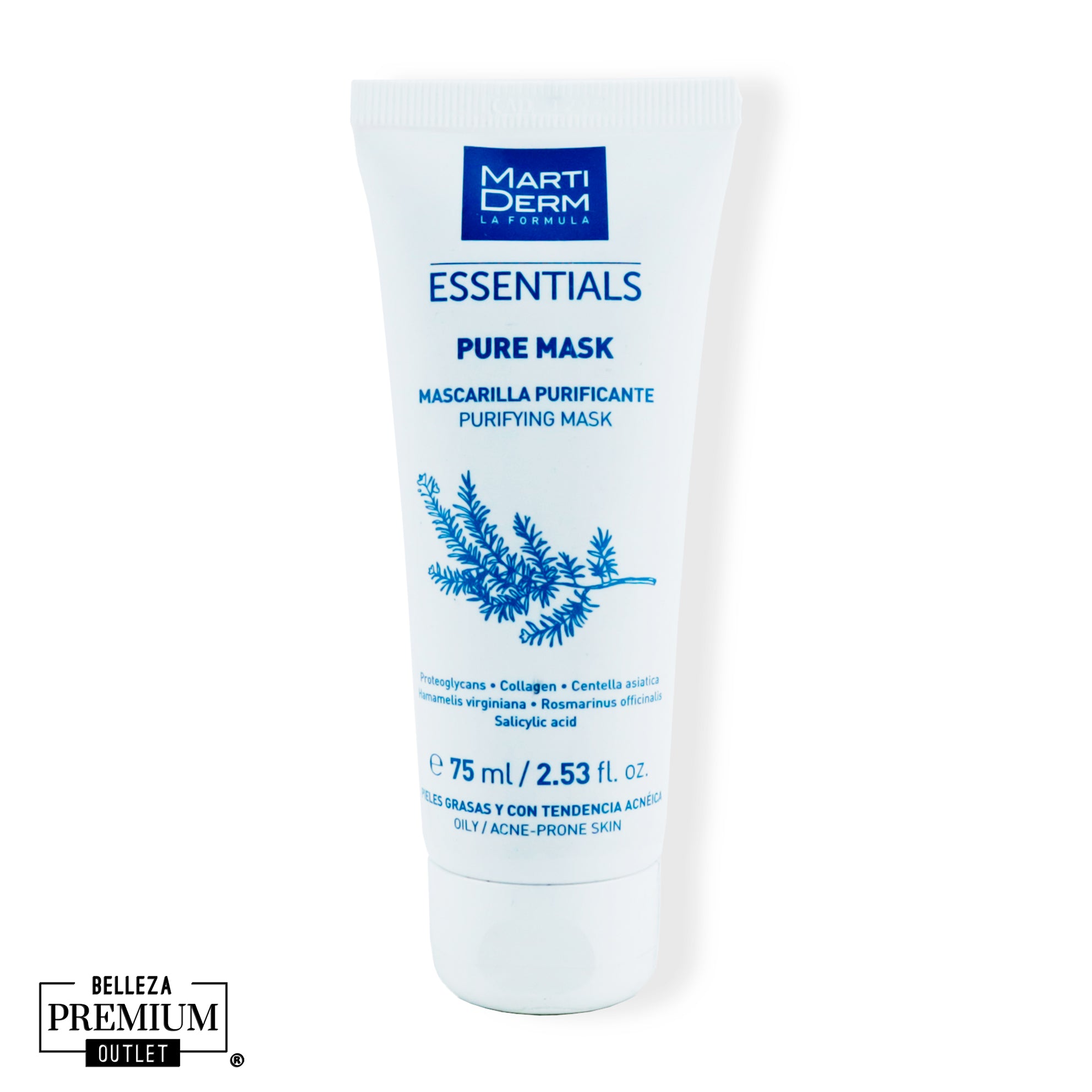MartiDerm Pure Mask 75ml | Mascarilla Detox y Purificante para una Piel Limpia y Equilibrada