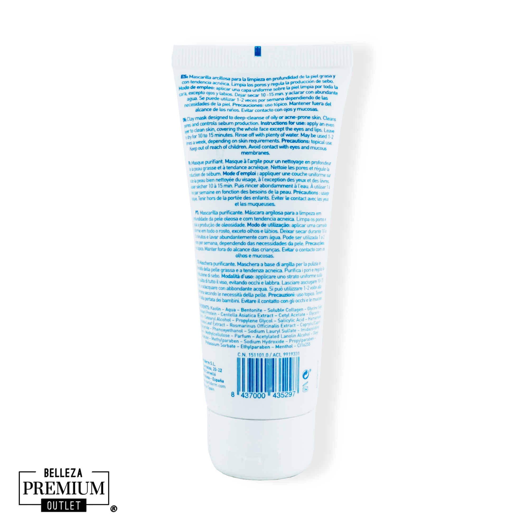 MartiDerm Pure Mask 75ml | Mascarilla Detox y Purificante para una Piel Limpia y Equilibrada