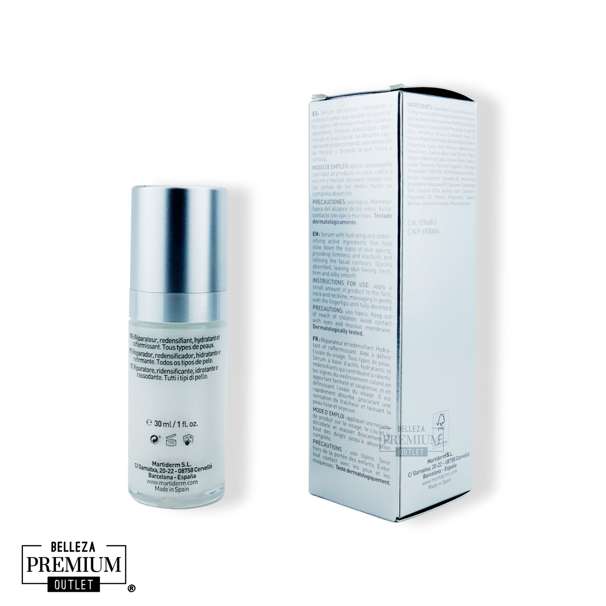 MartiDerm Platinum Serum Krono Age 30ml | Anti-Edad Avanzado para una Piel Renovada y Luminosa