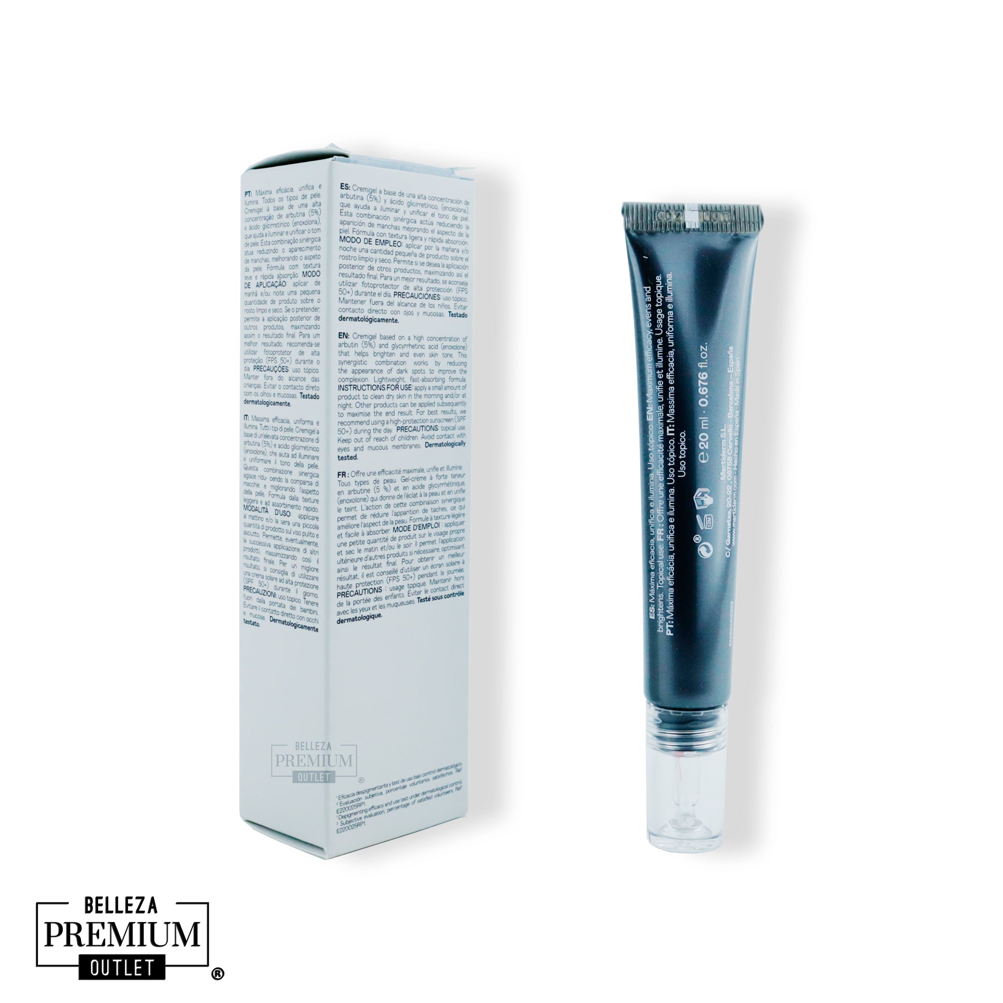 MartiDerm Shot Arbutin Dark Spots 20ml | Corrección Intensa y Luminosidad para una Piel Uniforme y Radiante