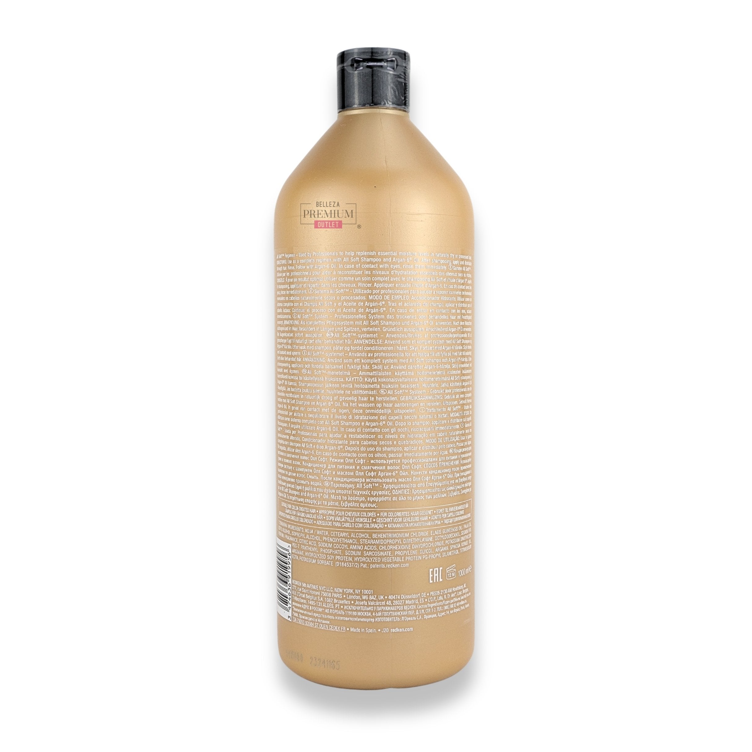 Redken All Soft Conditioner 1000ml: El acondicionador definitivo para un cabello menos quebradizo