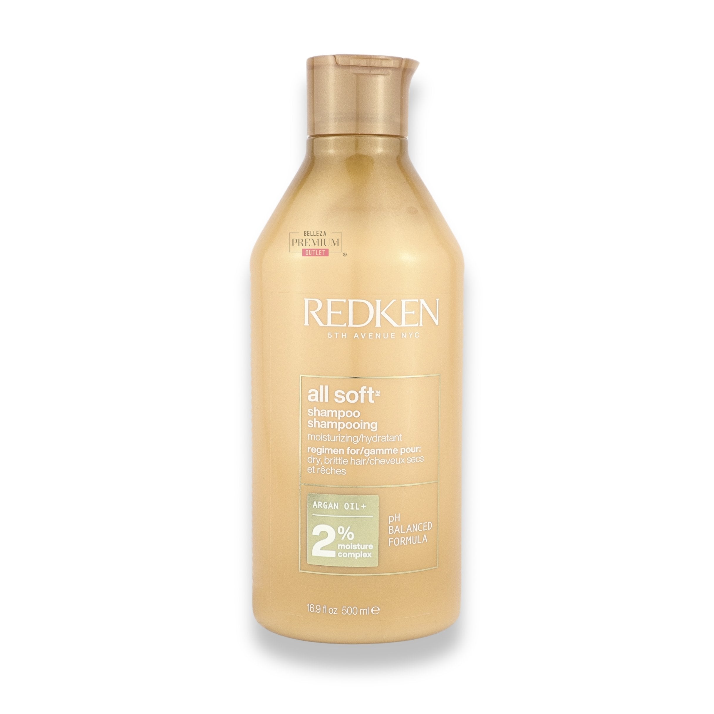 Redken All Soft Shampoo 500ml: Nutrición capilar para un cabello fabuloso