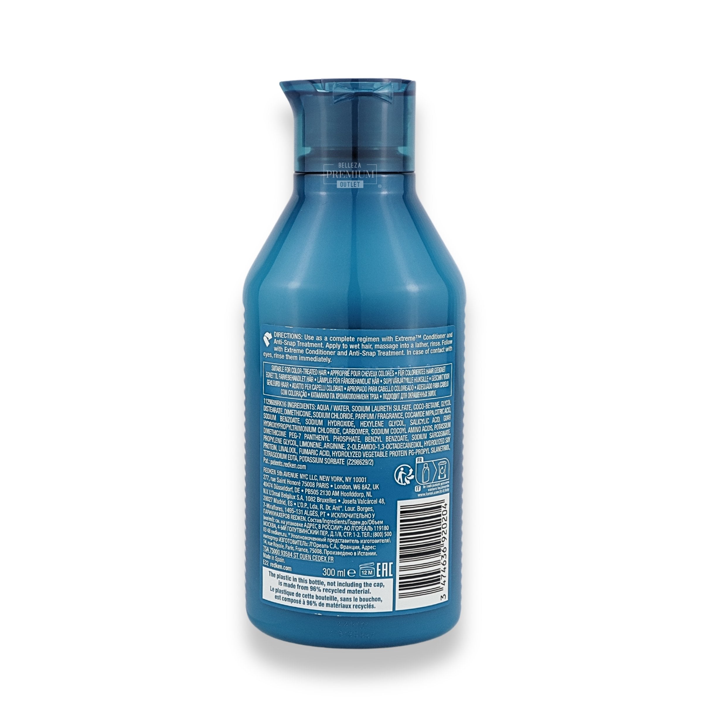 Redken Extreme Shampoo 300ml: Asombroso shampoo que refuerza la fibra capilar