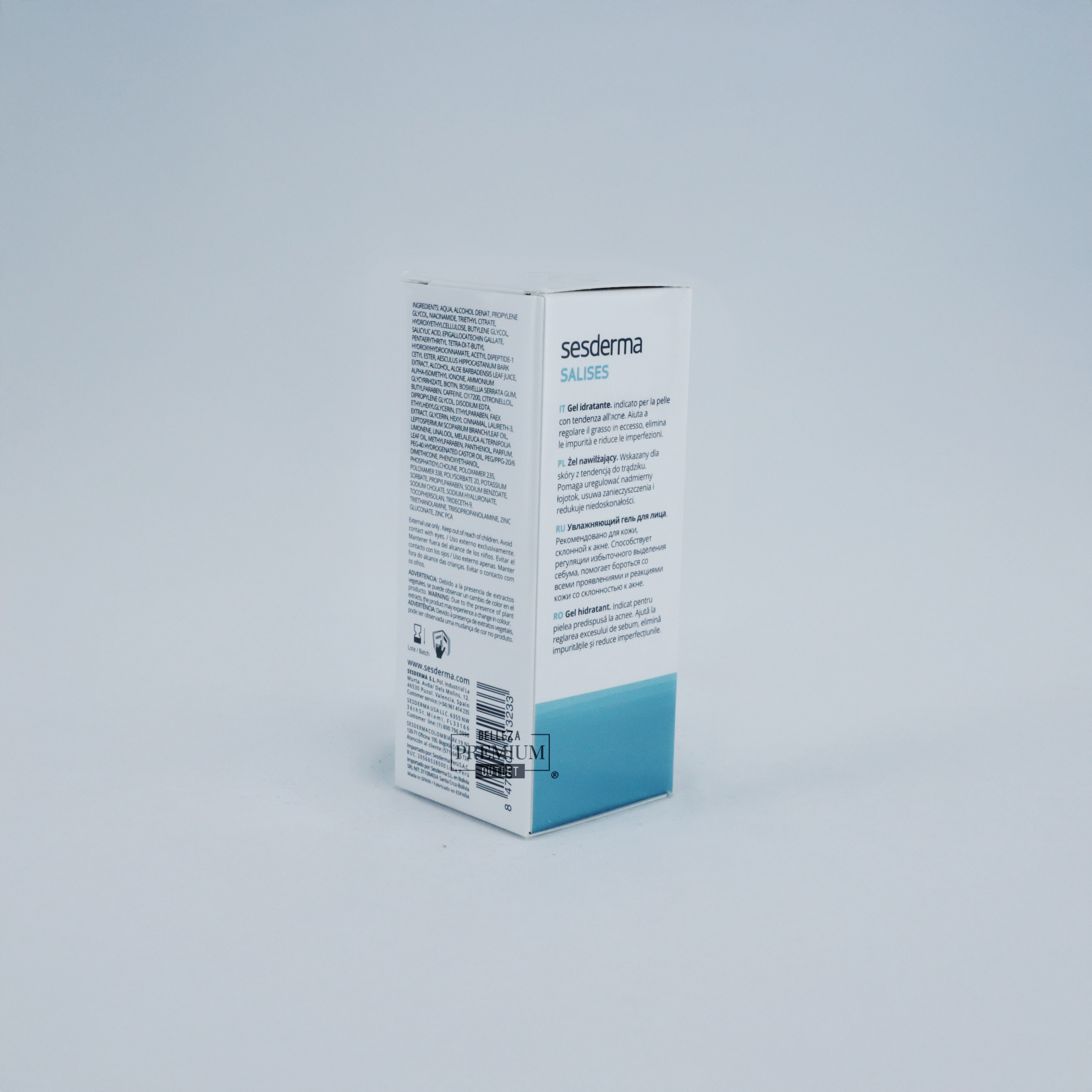 SESDERMA MOISTURIZING GEL 50 ML SALISES: ¡Controla el Acné e Hidrata sin Grasitud con Sesderma Salises Moisturizing Gel 50ml! Cuidado Diario para Pieles Grasas o con Imperfecciones