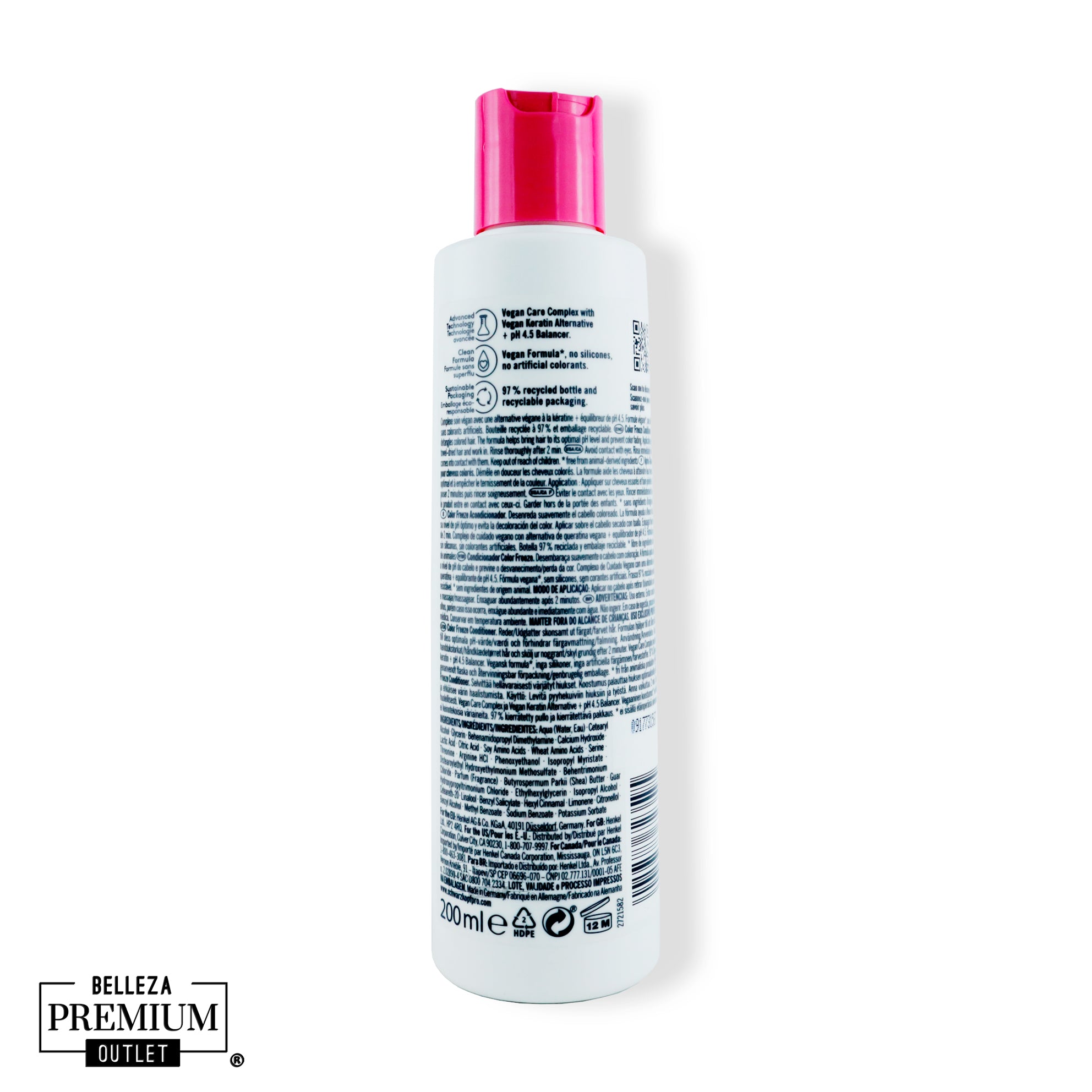 Schwarzkopf BC Color Freeze pH 4.5 Conditioner 200ml:  ¡Color vibrante y duradero con cada lavado!