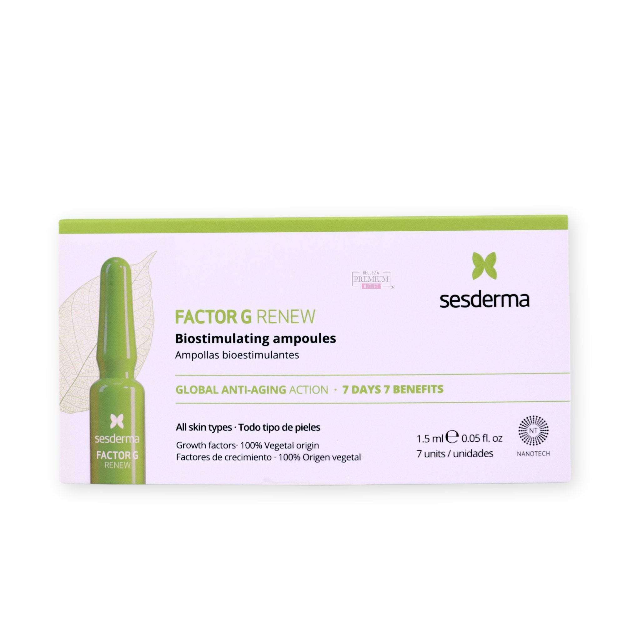 Sesderma Factor G Bioestimulant Ampoules 7x 1,5ml