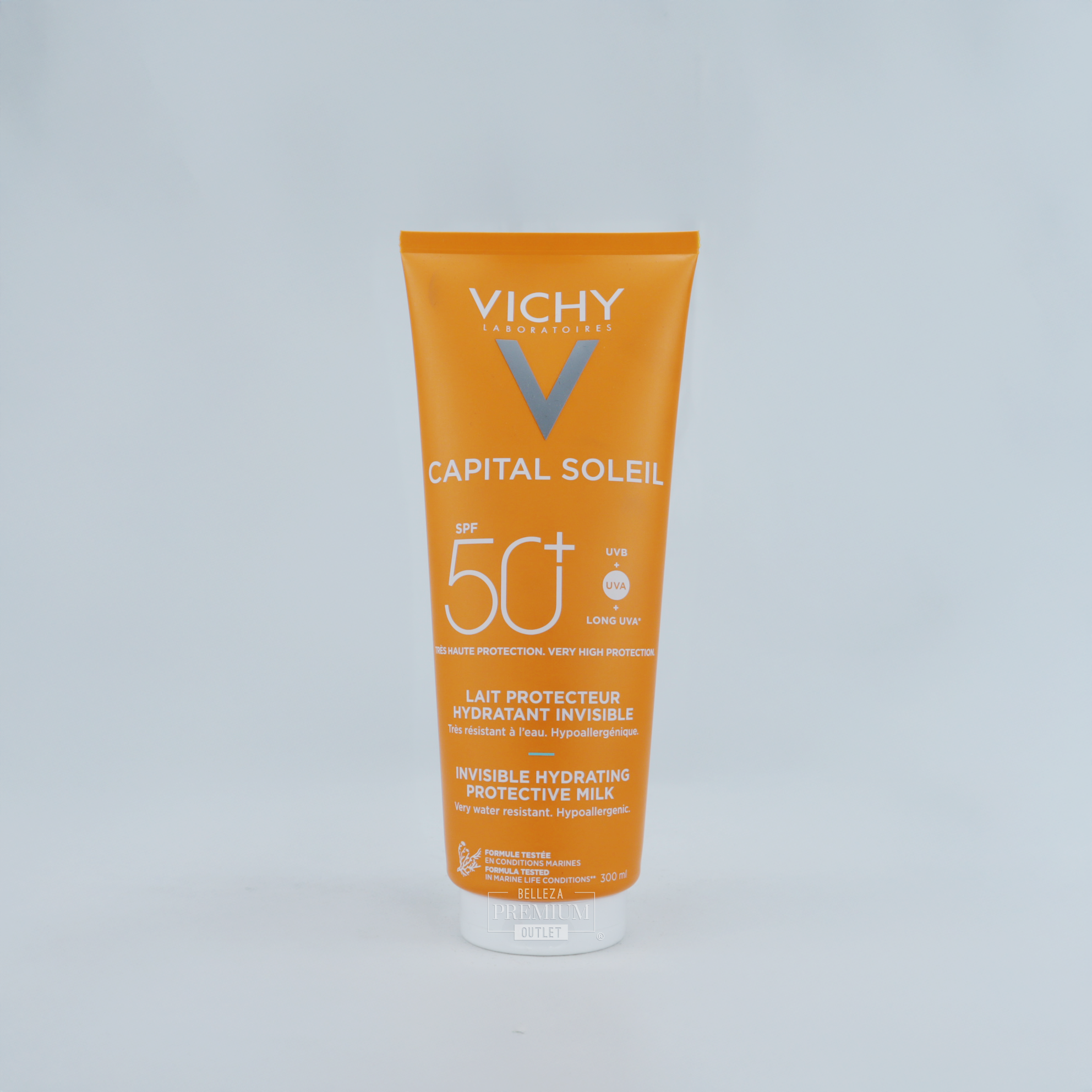 Vichy Capital Soleil Fresh Milk SPF 50+ – Leche Solar Hidratante y Ultra-Fresca con Alta Protección (300ml)