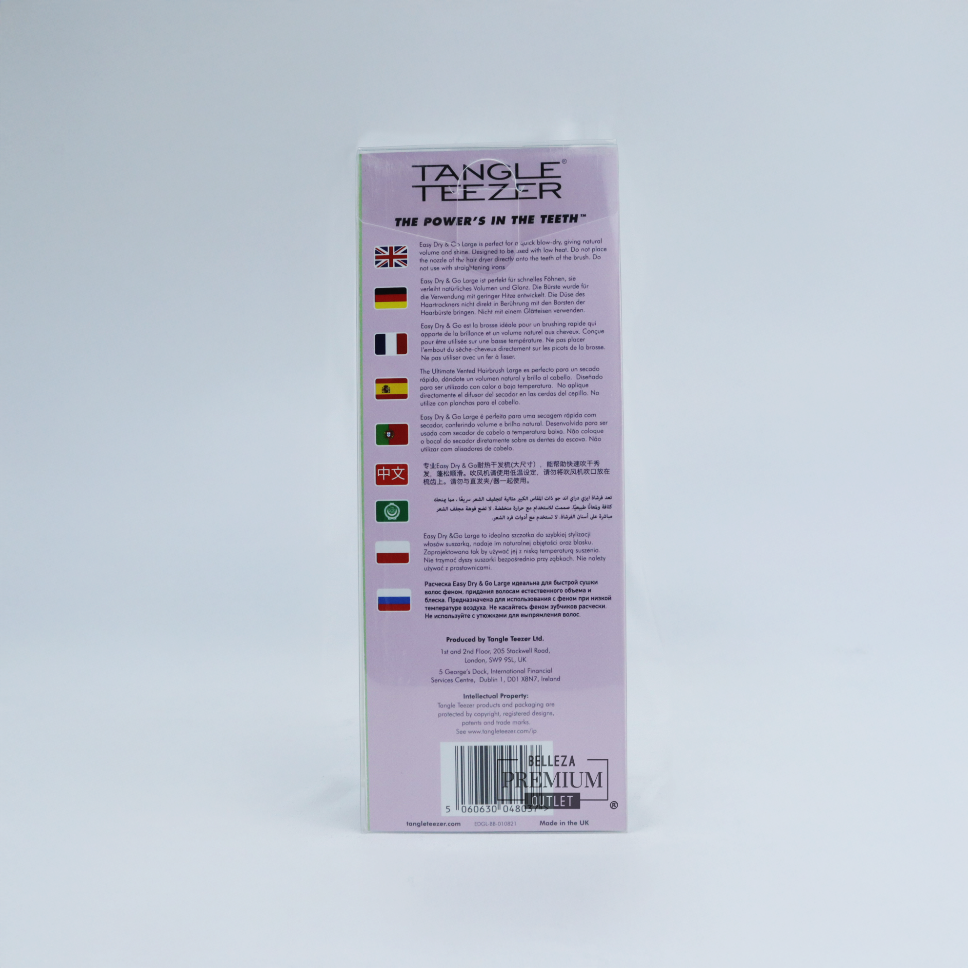 Tangle Teezer Easy, Dry & Go Tickled Black Large: El Poderoso Aliado para un Secado Perfecto