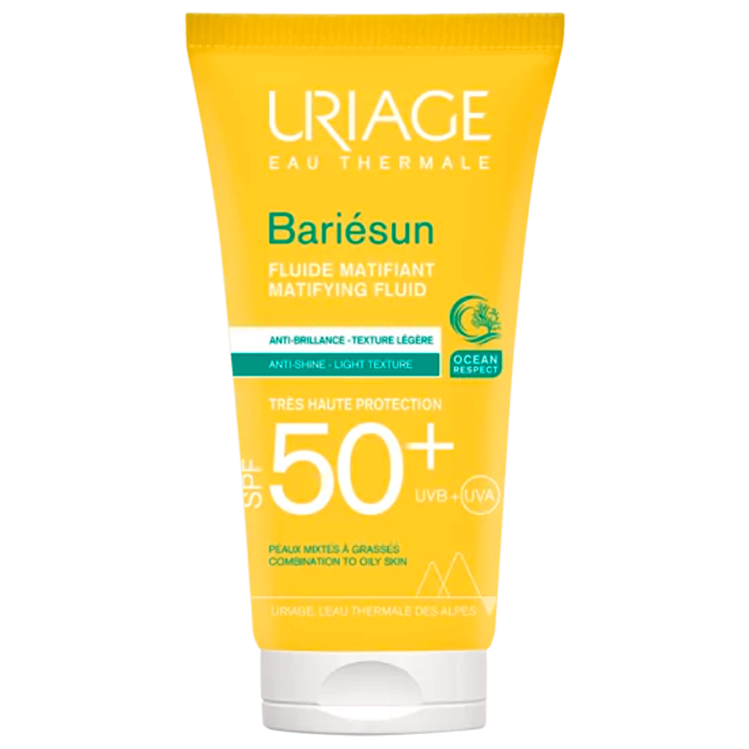 Uriage Bariésun Fluido Mat SPF50+ Piel Acnéica 50ml – Protección Solar Oil-Free para Piel Propensa al Acné