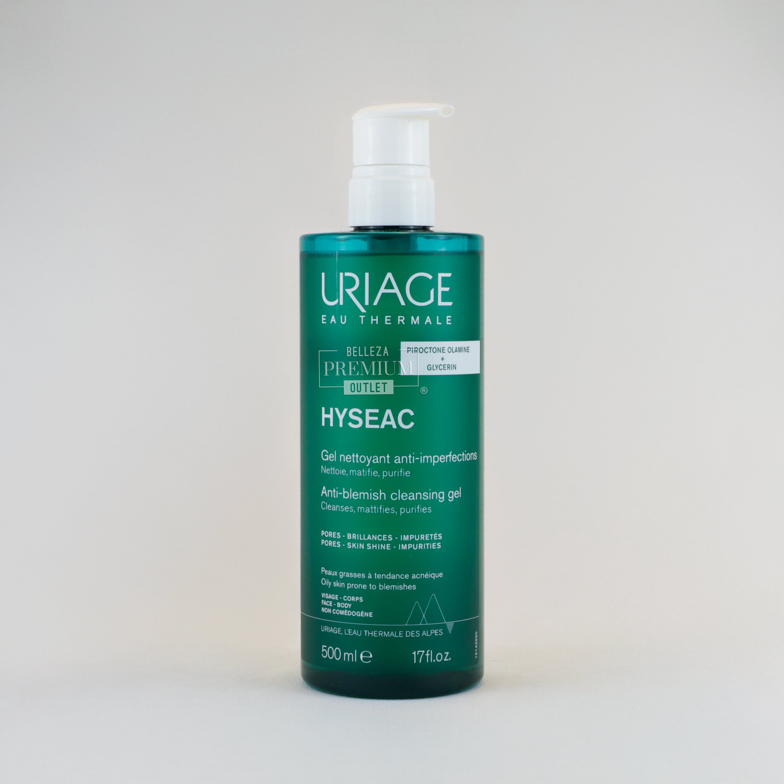 Uriage Hyseac Gel Nettoyante 500ml – Limpieza Profunda y Piel Fresca Todo el Día