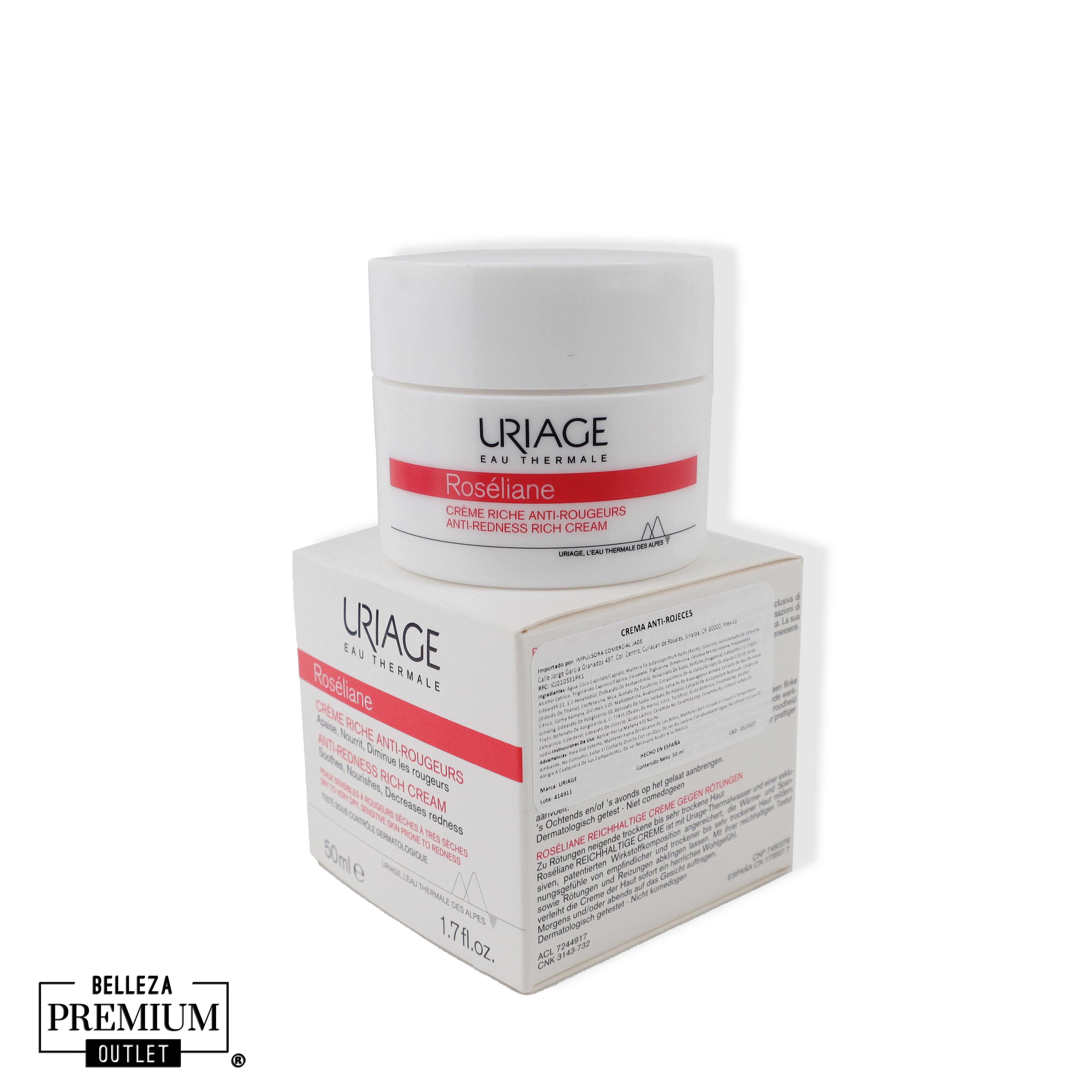 Uriage Roséliane Crème Riche P 50ml: Una Hidratación Fenomenal para Tu Piel Sensible