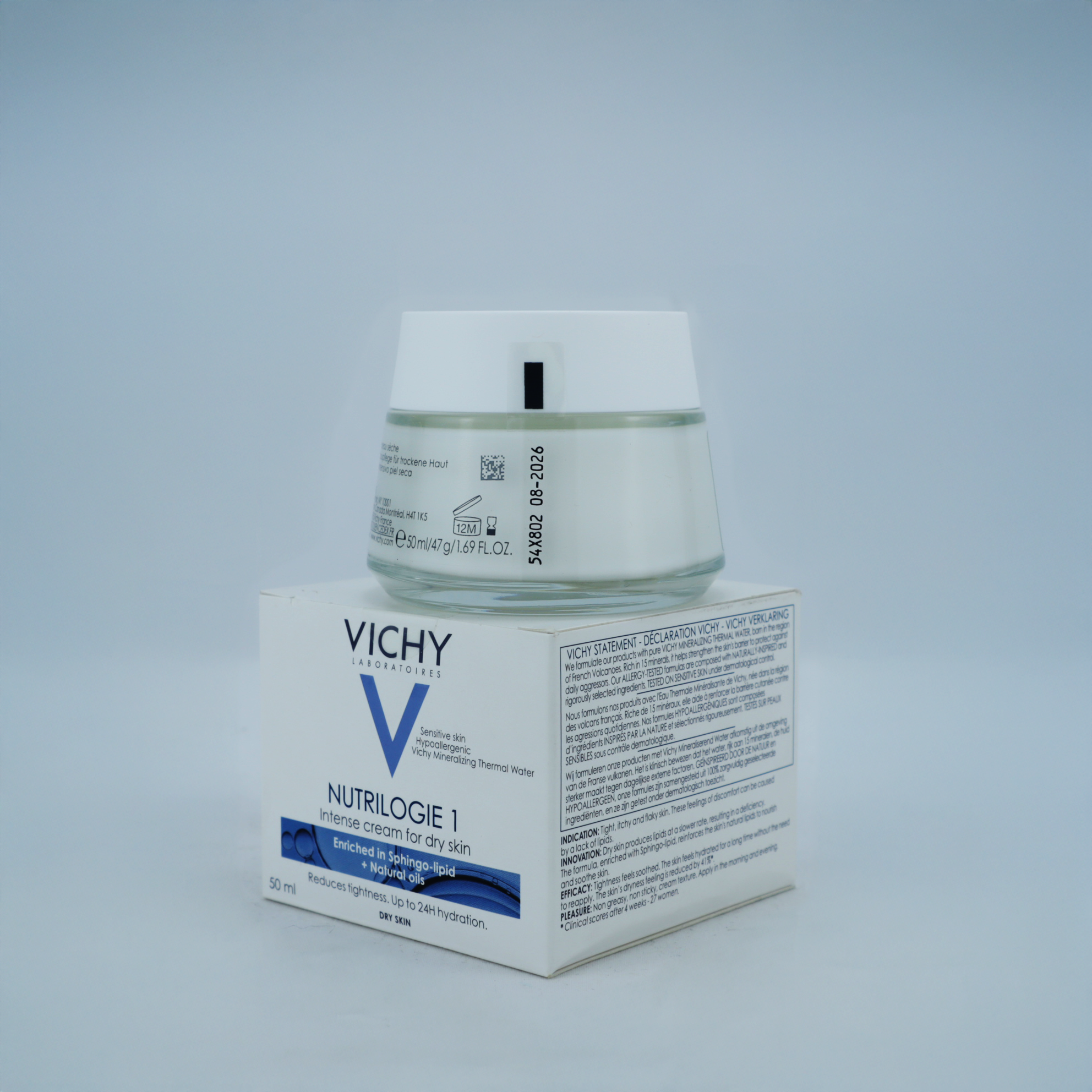 Vichy Nutrilogie 1 Crema Reestructurante Piel Seca – Nutrición Intensa y Confort Duradero (50ml)