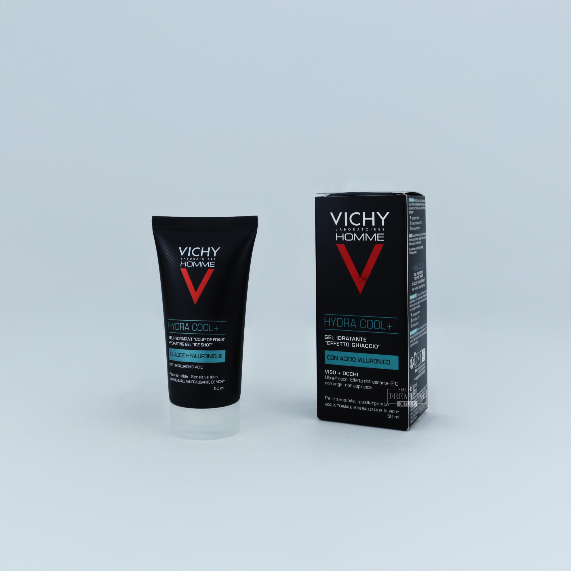 Vichy Homme Hydra Cool+ Shower Gel 50ml – Gel de Ducha Refrescante 3 en 1 para Hombres