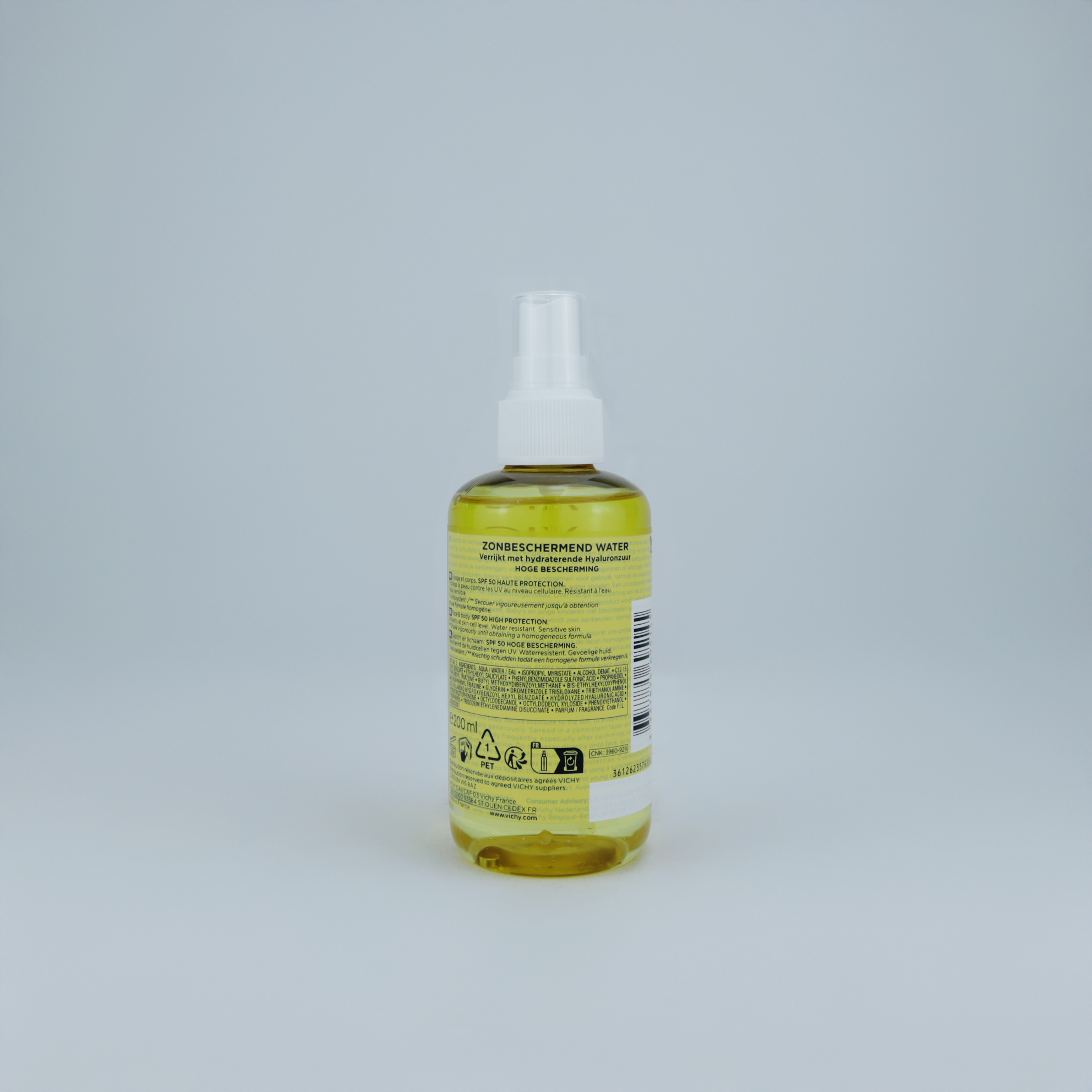 Vichy Capital Soleil Solar Water SPF 50 200ml – Agua Solar Hidratante con Alta Protección UV