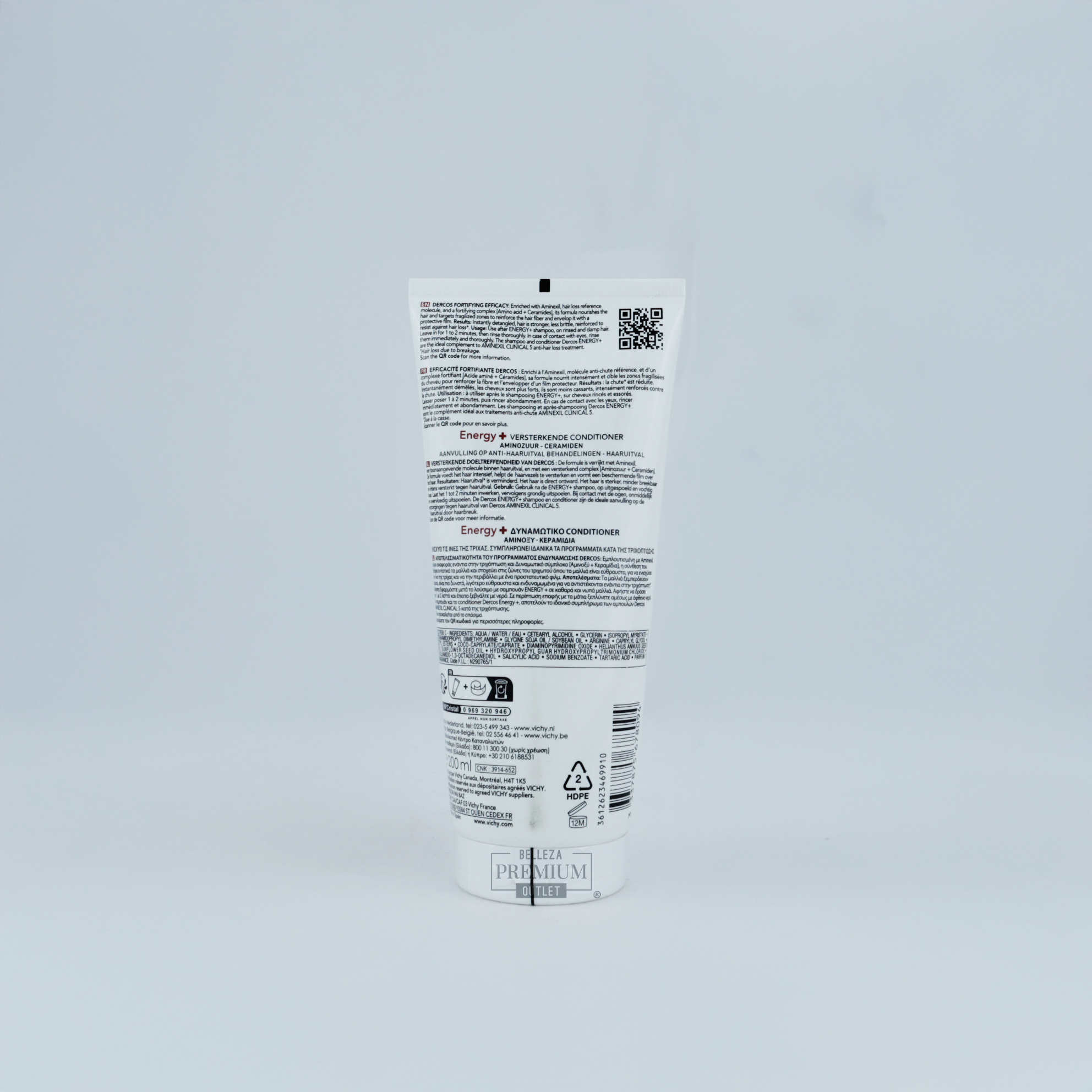 Vichy Energising Fortifying Conditioner 200ml – Acondicionador Fortificante para Cabello Débil o con Caída