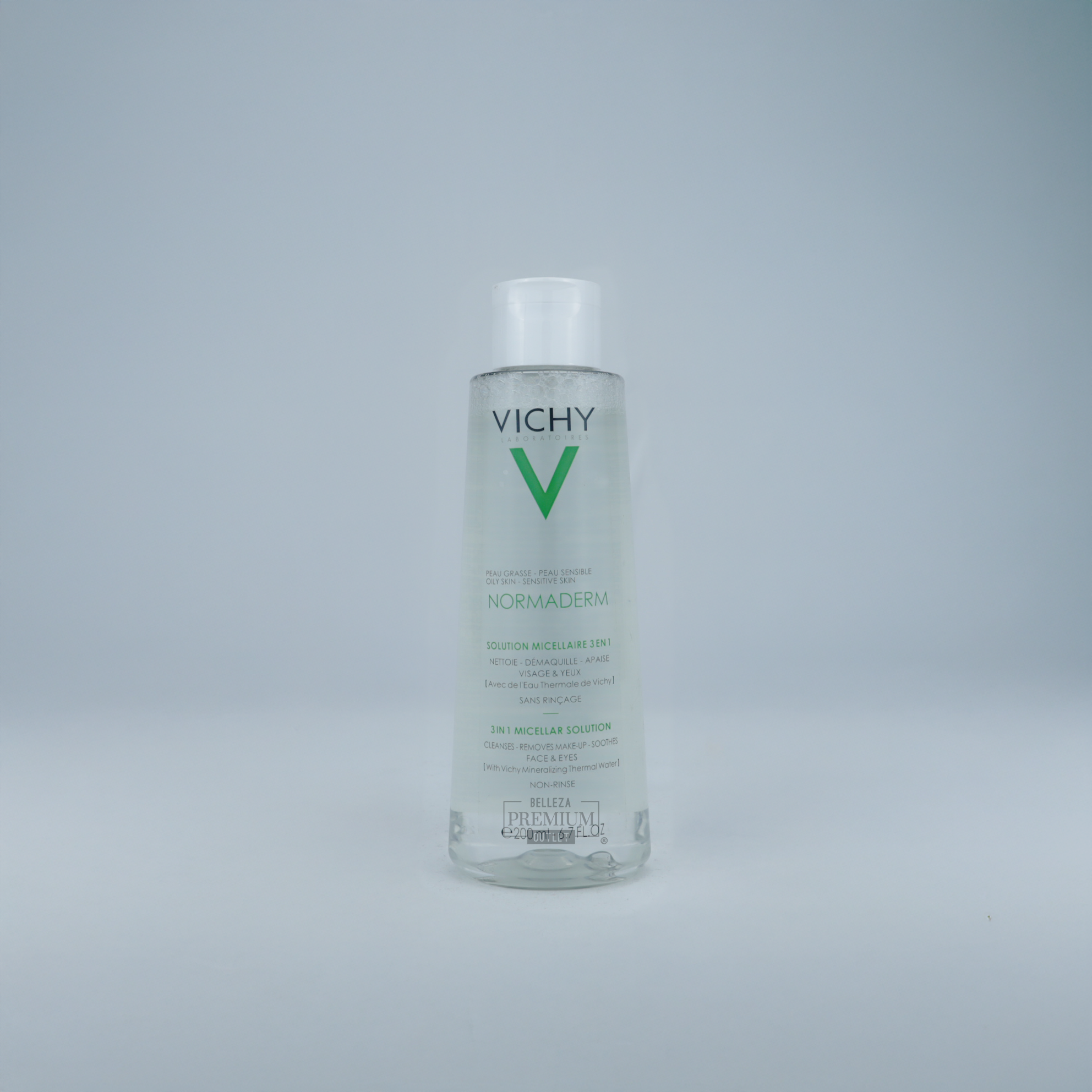 Vichy Normaderm Micellar Solution 3 en 1 200ml – Agua Micelar Purificante para Piel Grasa o con Imperfecciones