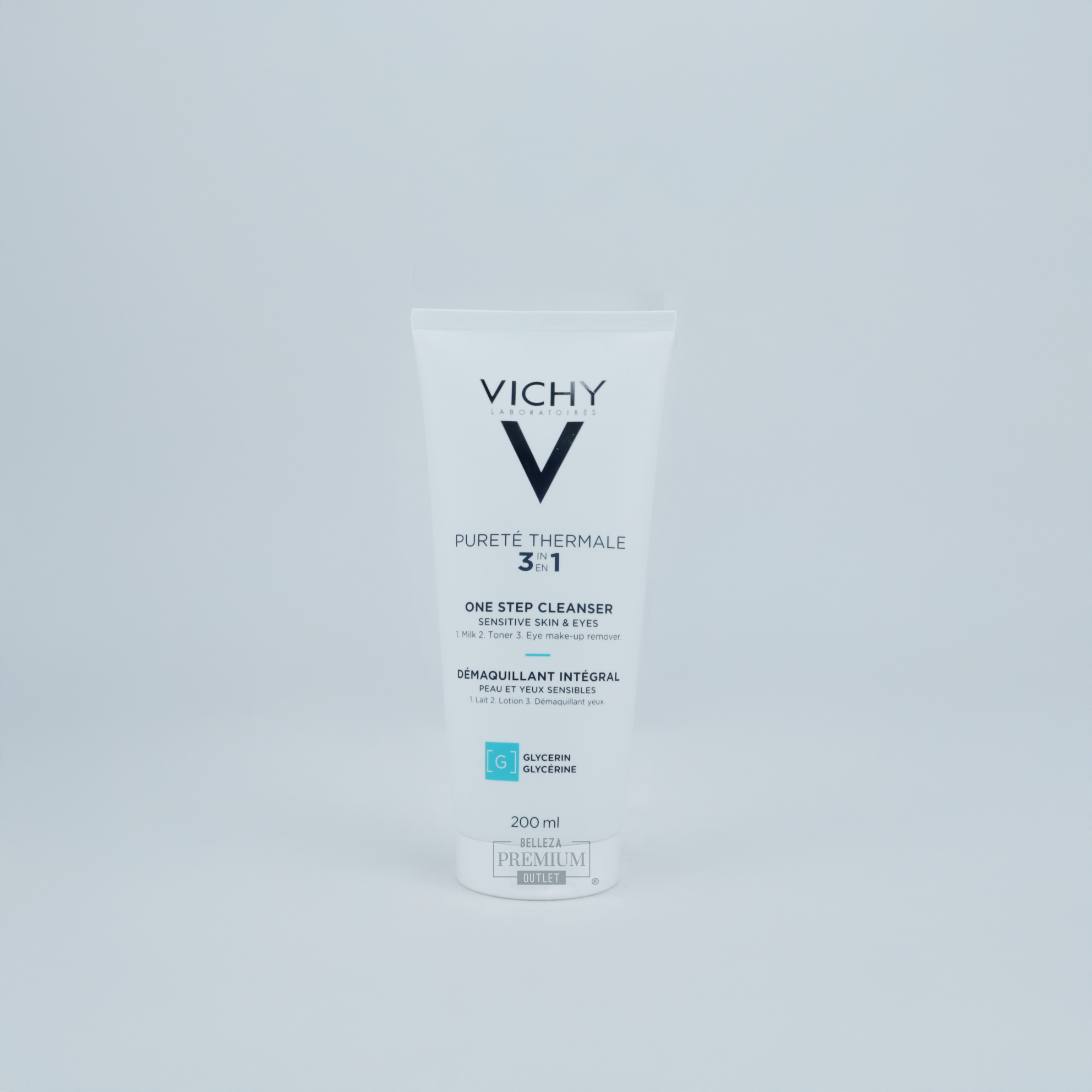 Vichy Pureté Thermale 3 en 1 One Step Cleanser 200ml – Limpiador Todo en Uno para Piel Sensible