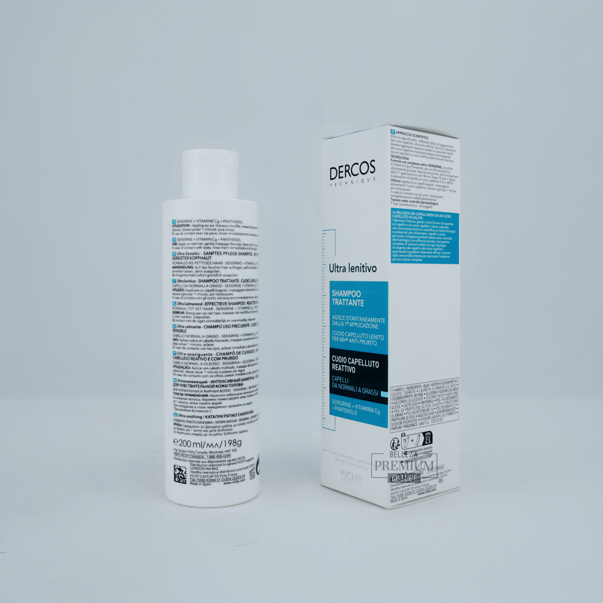 Vichy Ultra Soothing Shampoo 200ml:Cuida tu cuero cabelludo sensible con suavidad y eficacia