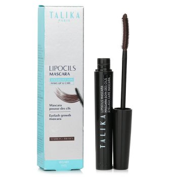 Talika Lipocils Mascara - Brown 8,5 ml – Pestañas Más Largas, Definidas y Naturales
