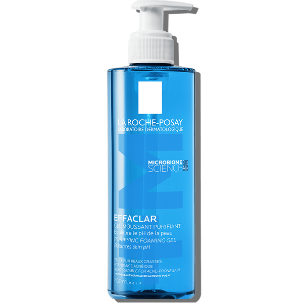 La Roche-Posay Effaclar Gel Moussant 400ml – Limpieza Profunda y Suave para Piel Grasa y Sensible