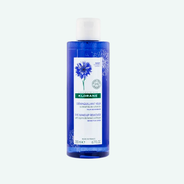 Klorane Eye Make-Up Remover With Organically Farmed Cornflower 200ml – Limpieza Suave y Efectiva para Ojos Sensibles