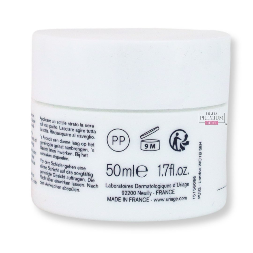 Uriage Eau Thermal Sleep Mask 50ml: Brillante hidratación nocturna para una piel radiante al despertar