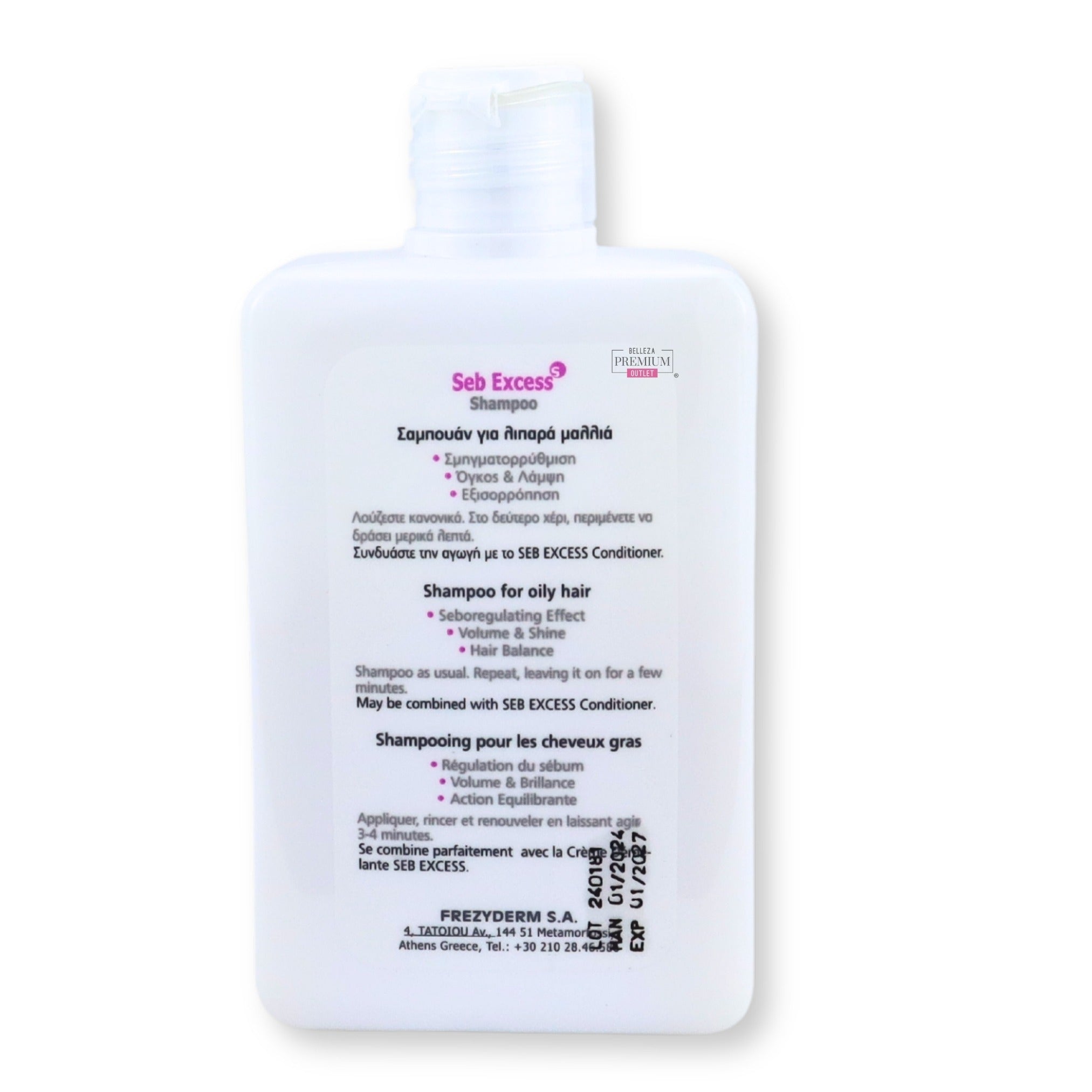 Frezyderm Seb Excess Shampoo 200ml: El Irremplazable Aliado para el Control del Sebo
