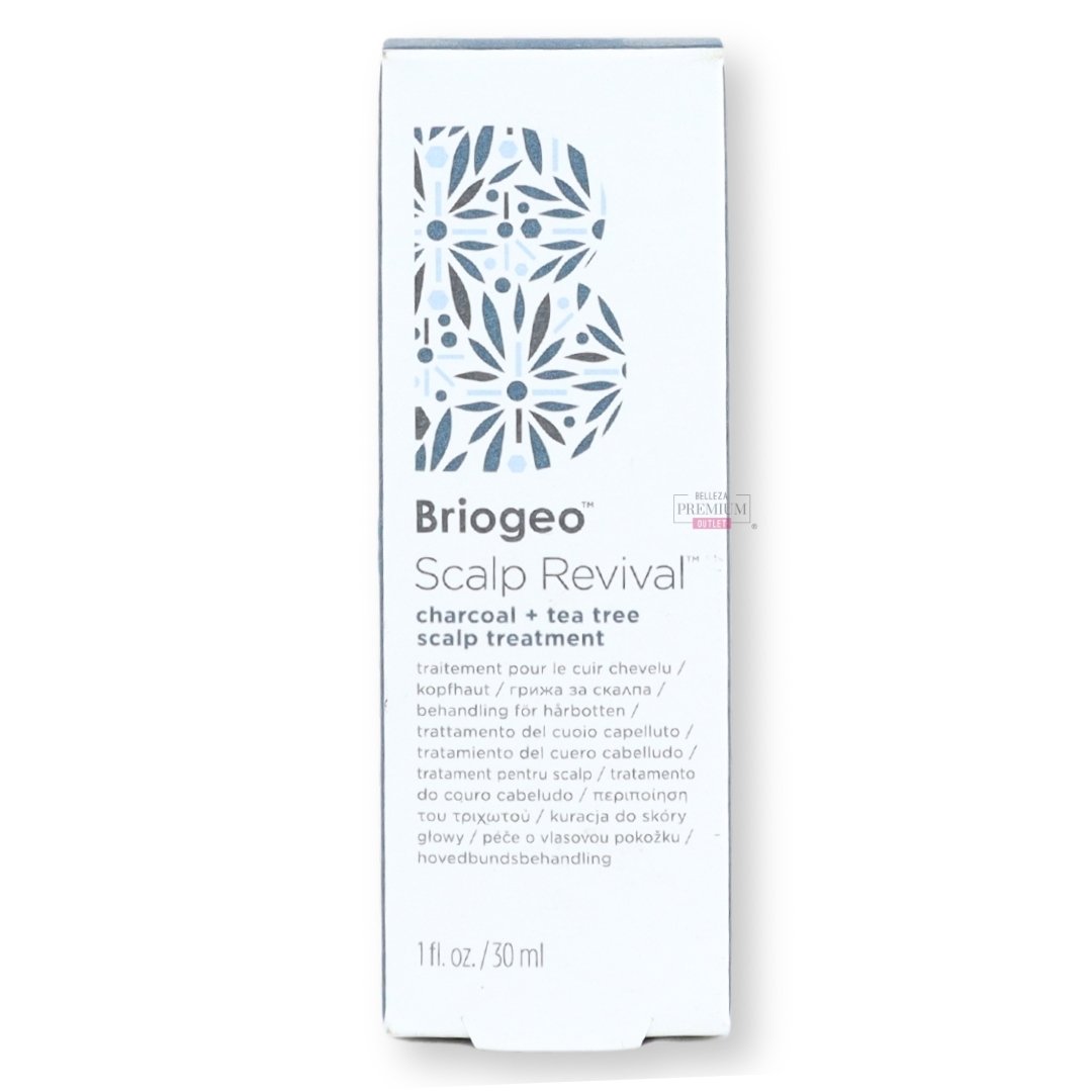 Briogeo Scalp Revival™ Charcoal + Tea Tree Scalp Treatment 30ml: El Grandioso Tratamiento Detox para tu Cuero Cabelludo