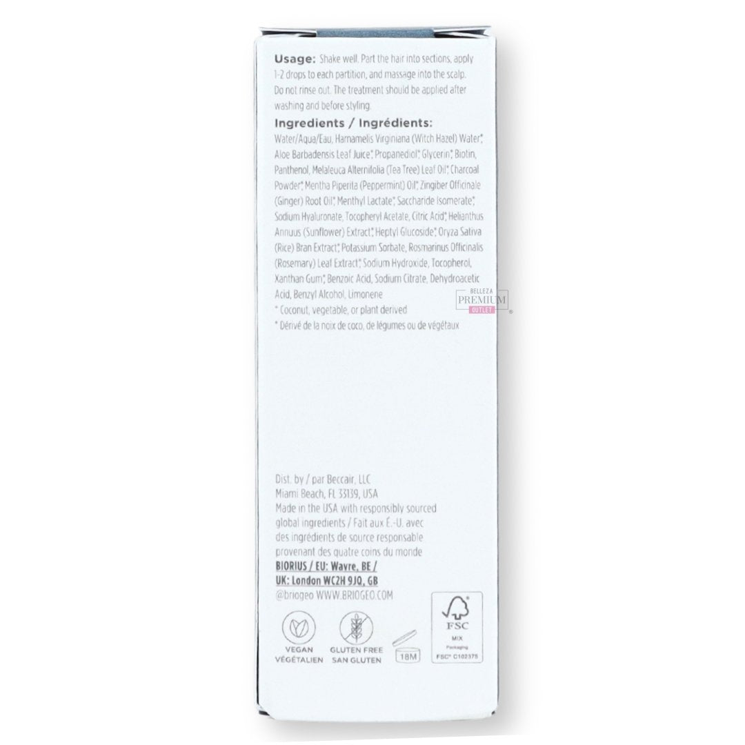 Briogeo Scalp Revival™ Charcoal + Tea Tree Scalp Treatment 30ml: El Grandioso Tratamiento Detox para tu Cuero Cabelludo