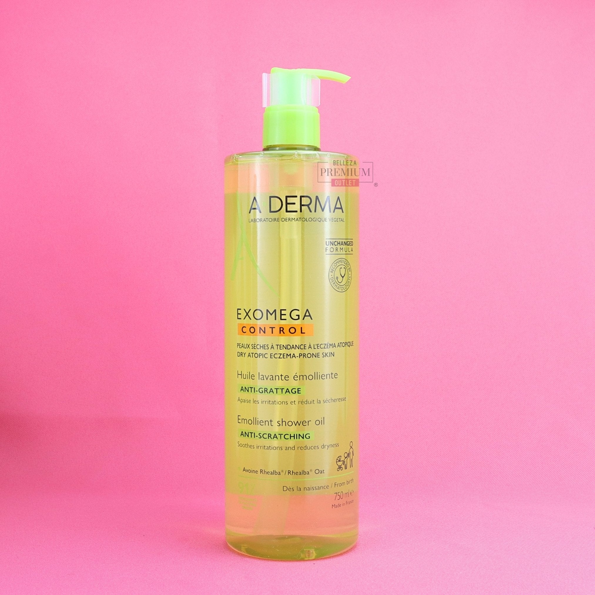 Aderma EXOMEGA Control Reinigingsolie 750ml: El perfecto limpiador sin jabón para pieles atópicas