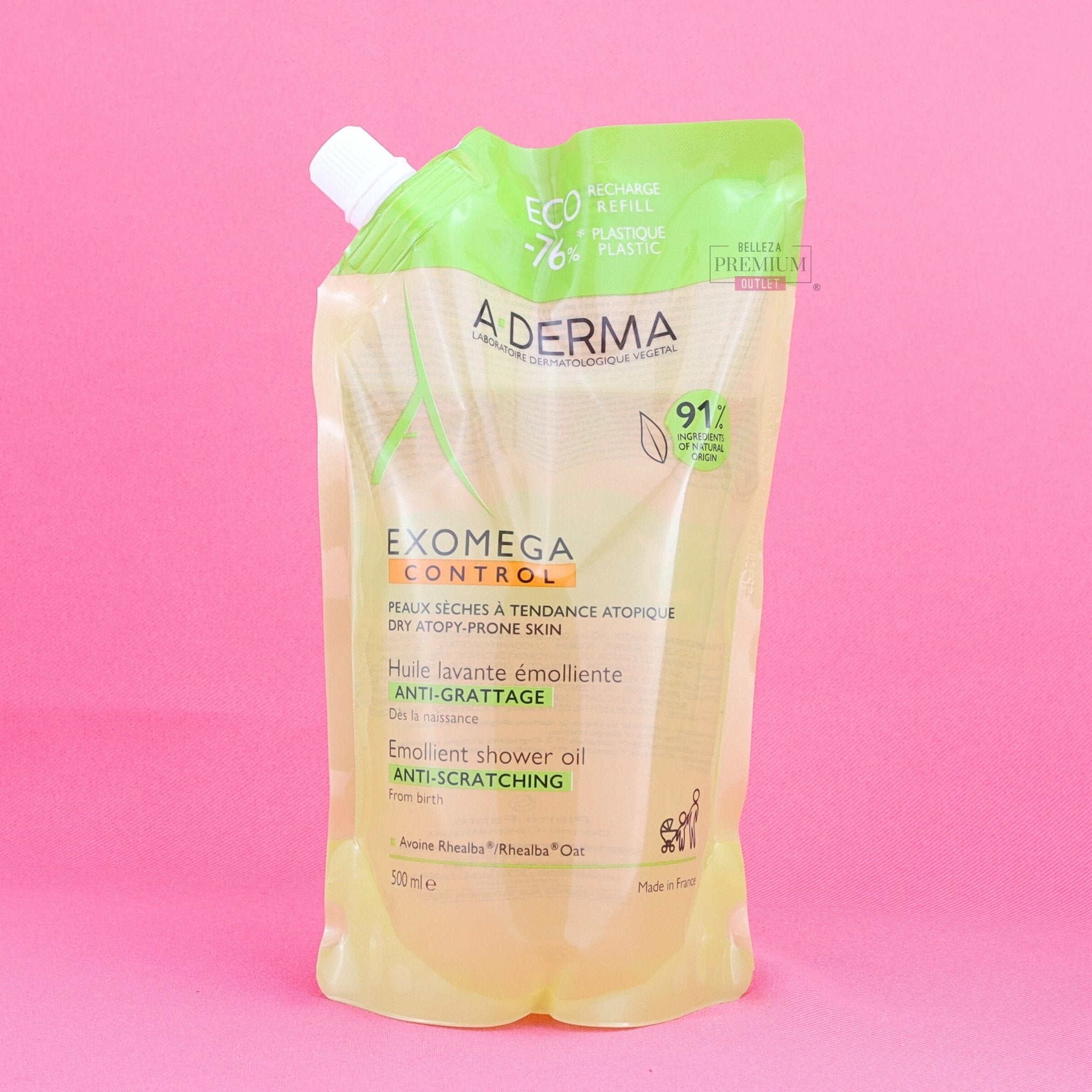 Aderma EXOMEGA Control Emolliërende Reinigingsolie 500ml Refill: Aceite efectivo que dará alivio a tu piel y la dejará libre de irritaciones