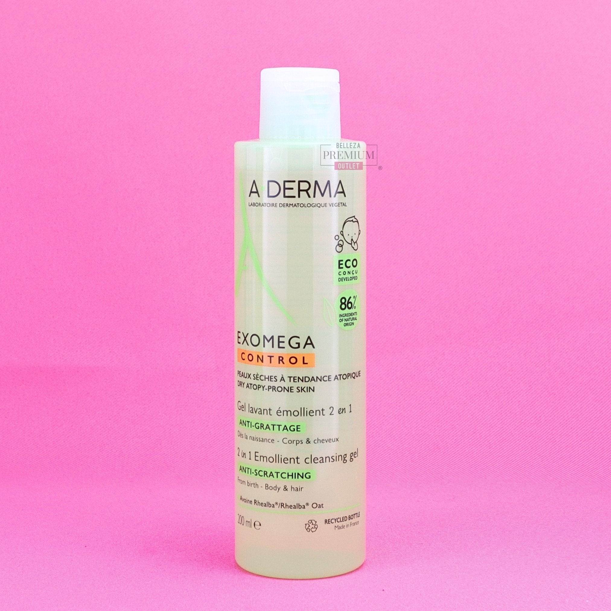Aderma EXOMEGA Control 2 in 1 Emollient Cleansing Gel 200ml: Magnífico gel para pieles atópicas que dejará sensación de calma