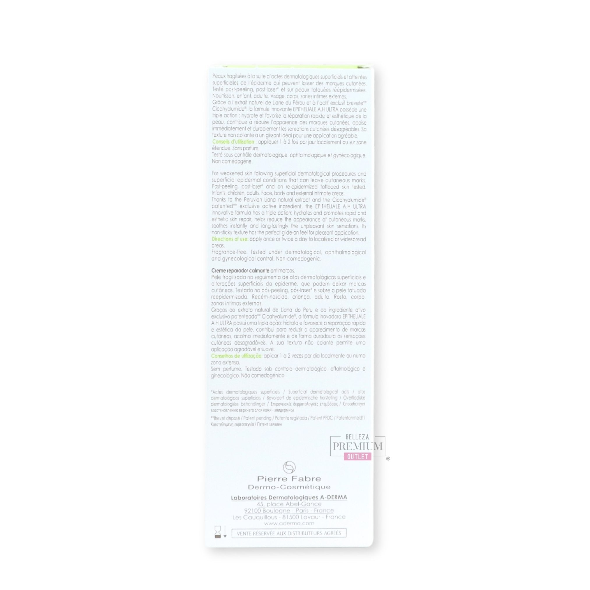 Aderma EPITHELIALE A.H ULTRA Soothing Repairing Cream 100ml: increíble reparación de piel dañada de alivio inmediato