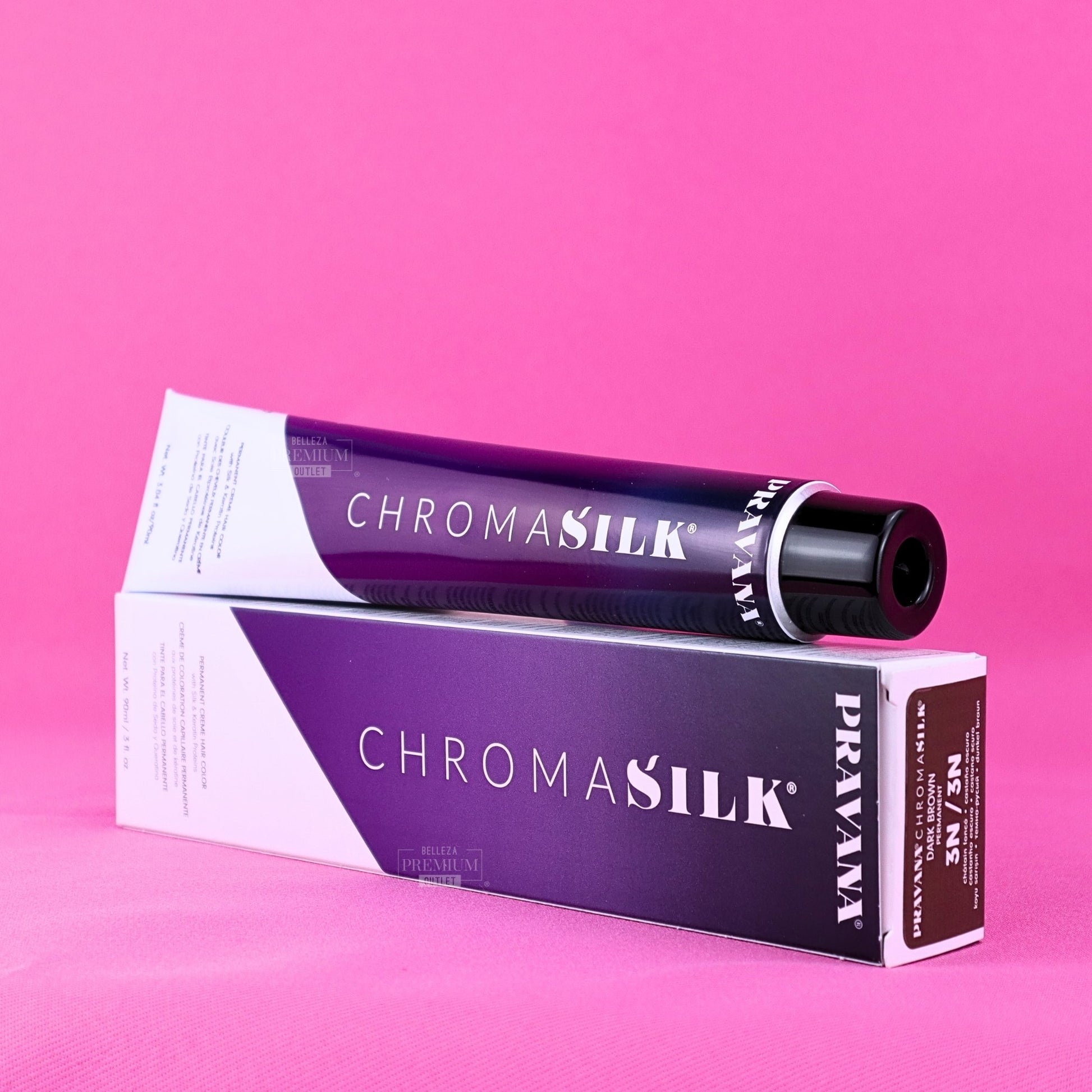 PRAVANA CHROMASILK Creme Dark Brown 3N 90ml: El Tinte Impactante para un Marrón Oscuro Rico y Seductor