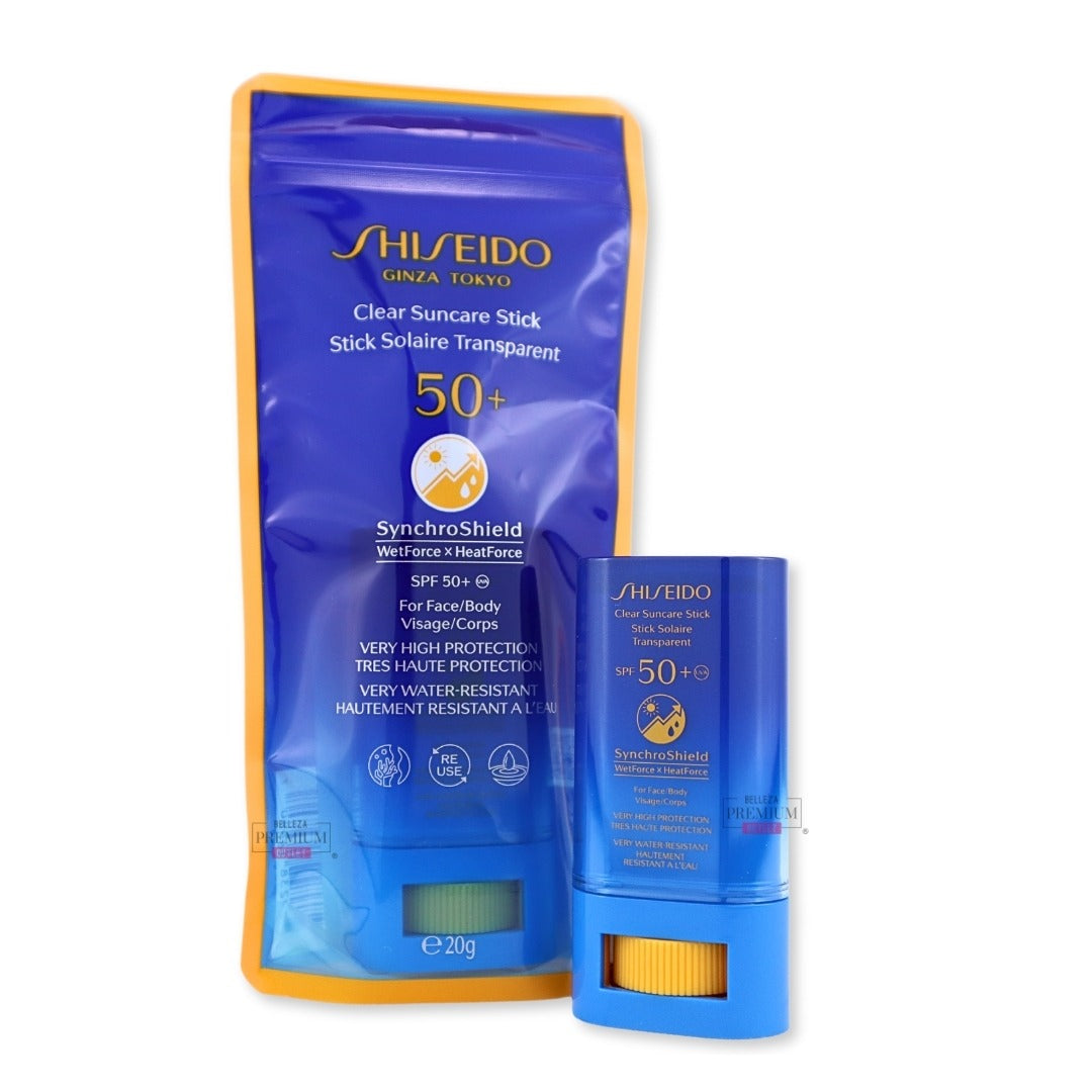 Shiseido Clear Suncare Stick SPF50+ 20gr: Poderoso Protector Solar que Defiende tu Piel