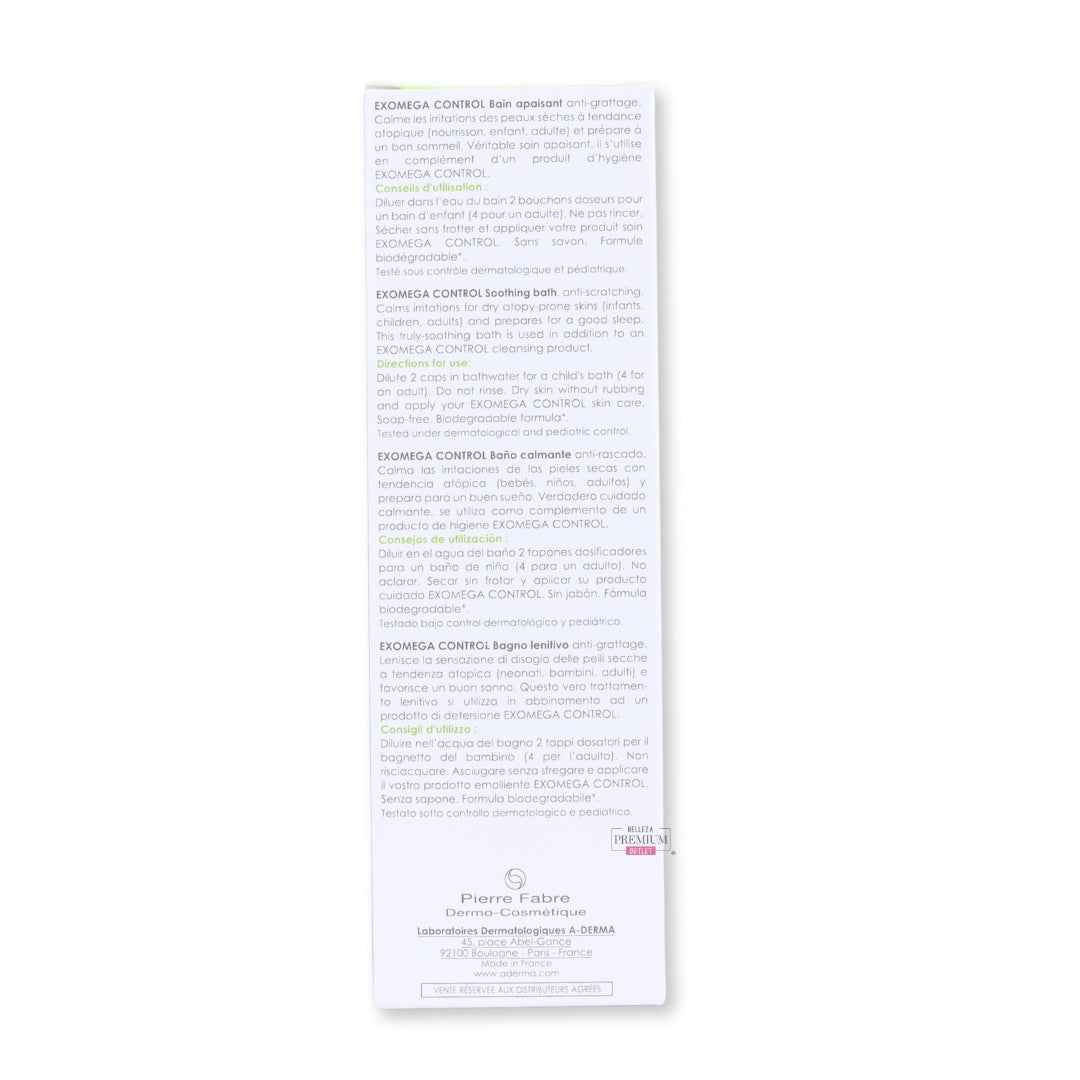 A-Derma EXOMEGA Control Kalmerend Bad 250ml: El indispensable baño calmante para pieles sensibles y atópicas