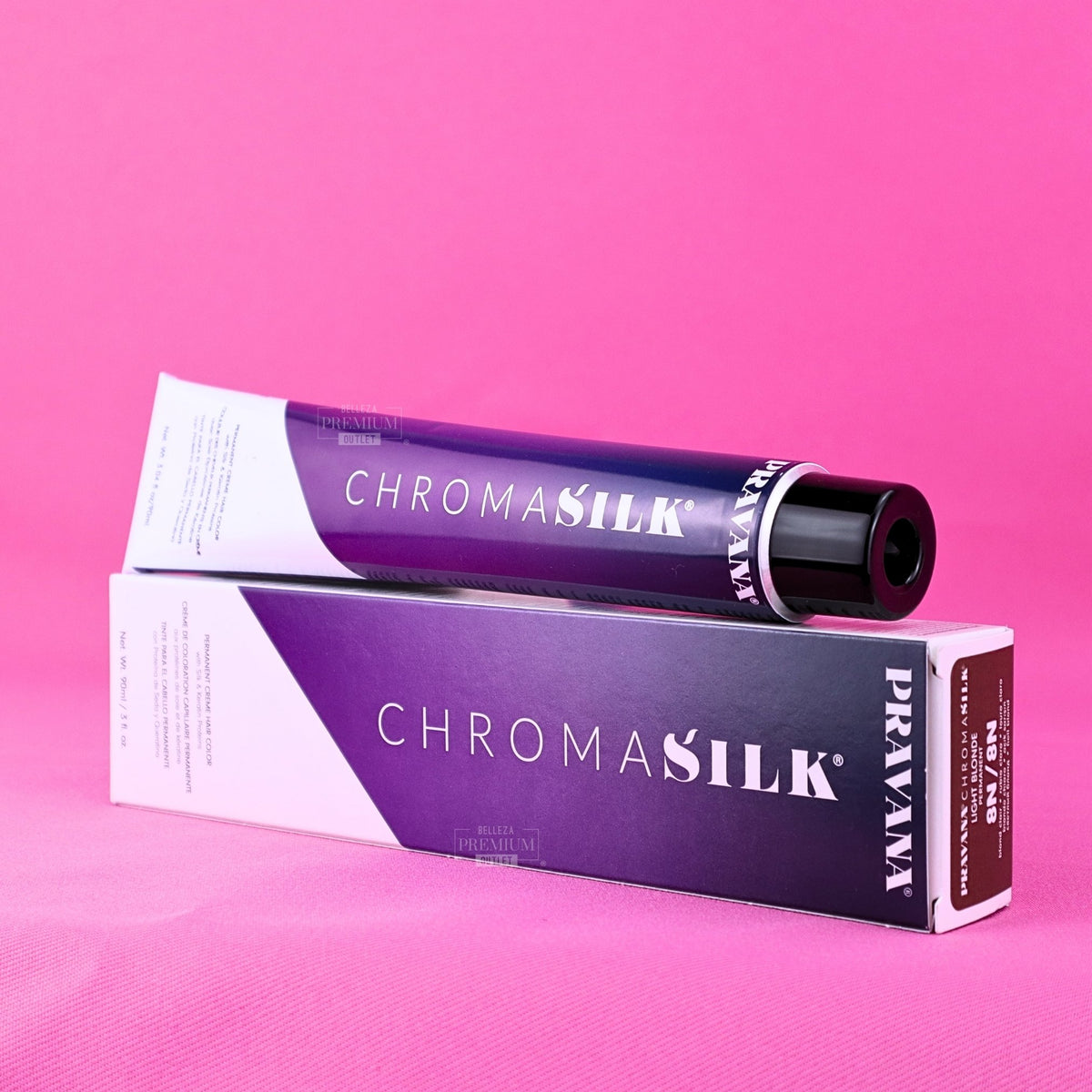 PRAVANA CHROMASILK Creme Light Blonde 8N 90ml: El Tinte Infalible para un Rubio Claro Perfecto y Radiante