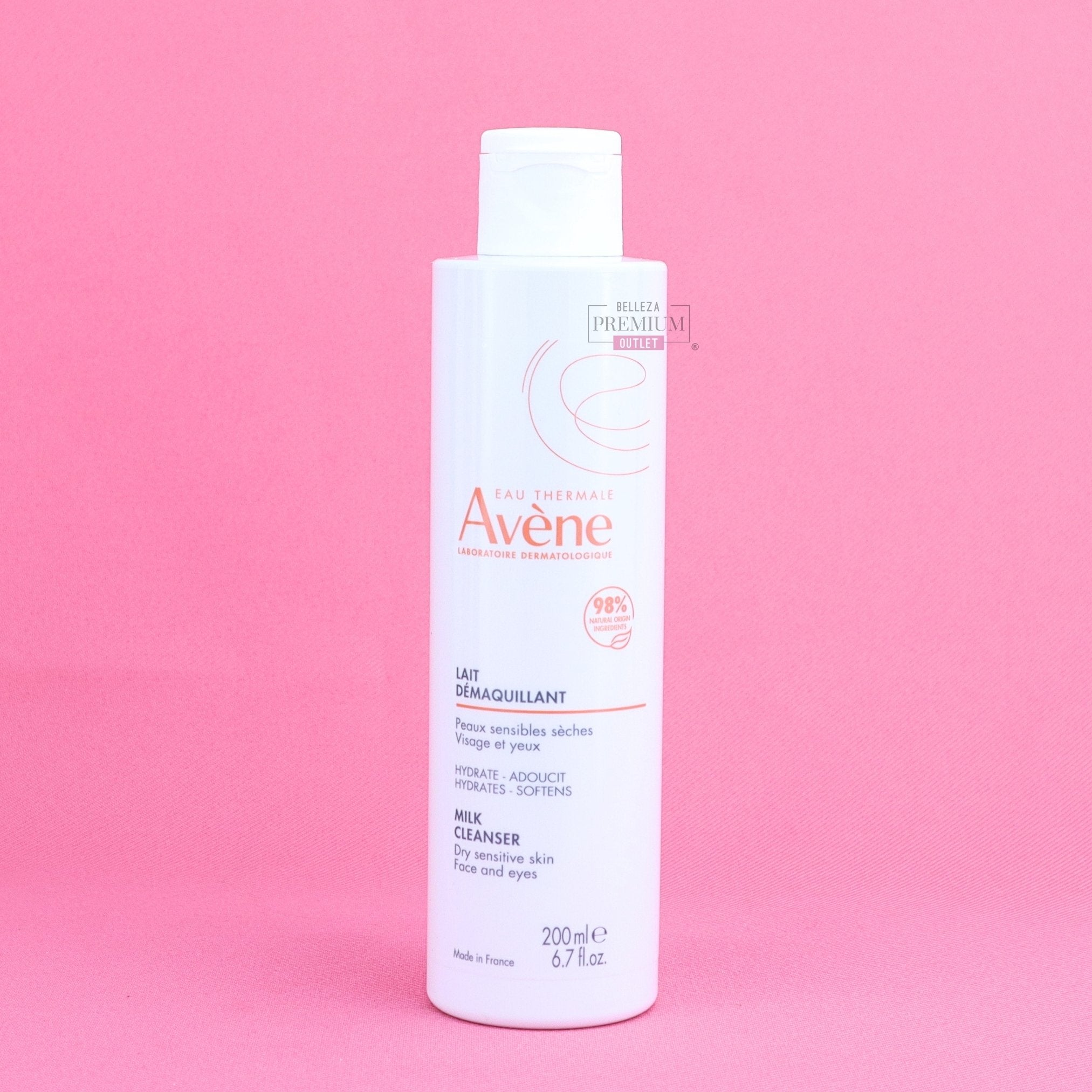 Avène Lait Démaquillant 200ml – Limpieza Suave y Confortable para Pieles Sensibles