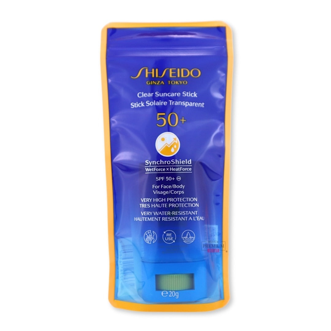 Shiseido Clear Suncare Stick SPF50+ 20gr: Poderoso Protector Solar que Defiende tu Piel