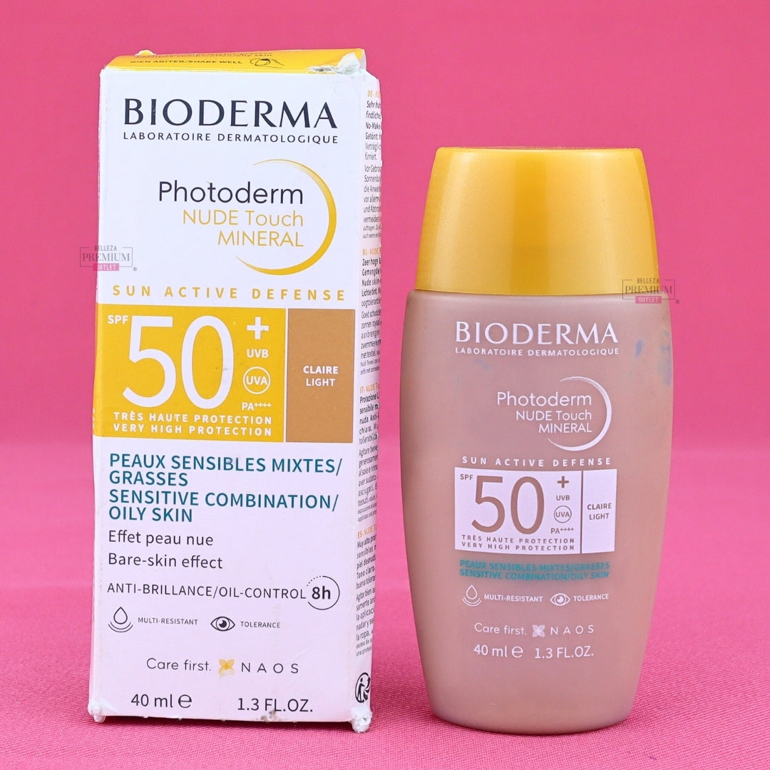 Bioderma Photoderm Nude Touch FPS 50+ Tono Claro 40 ml CAJA DAÑADA