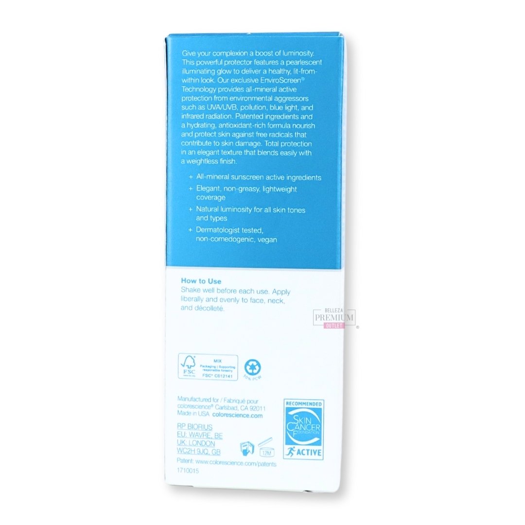 ColoreScience Face SPF 50 Glow 55ml: Indispensable Brillo y Protección Solar