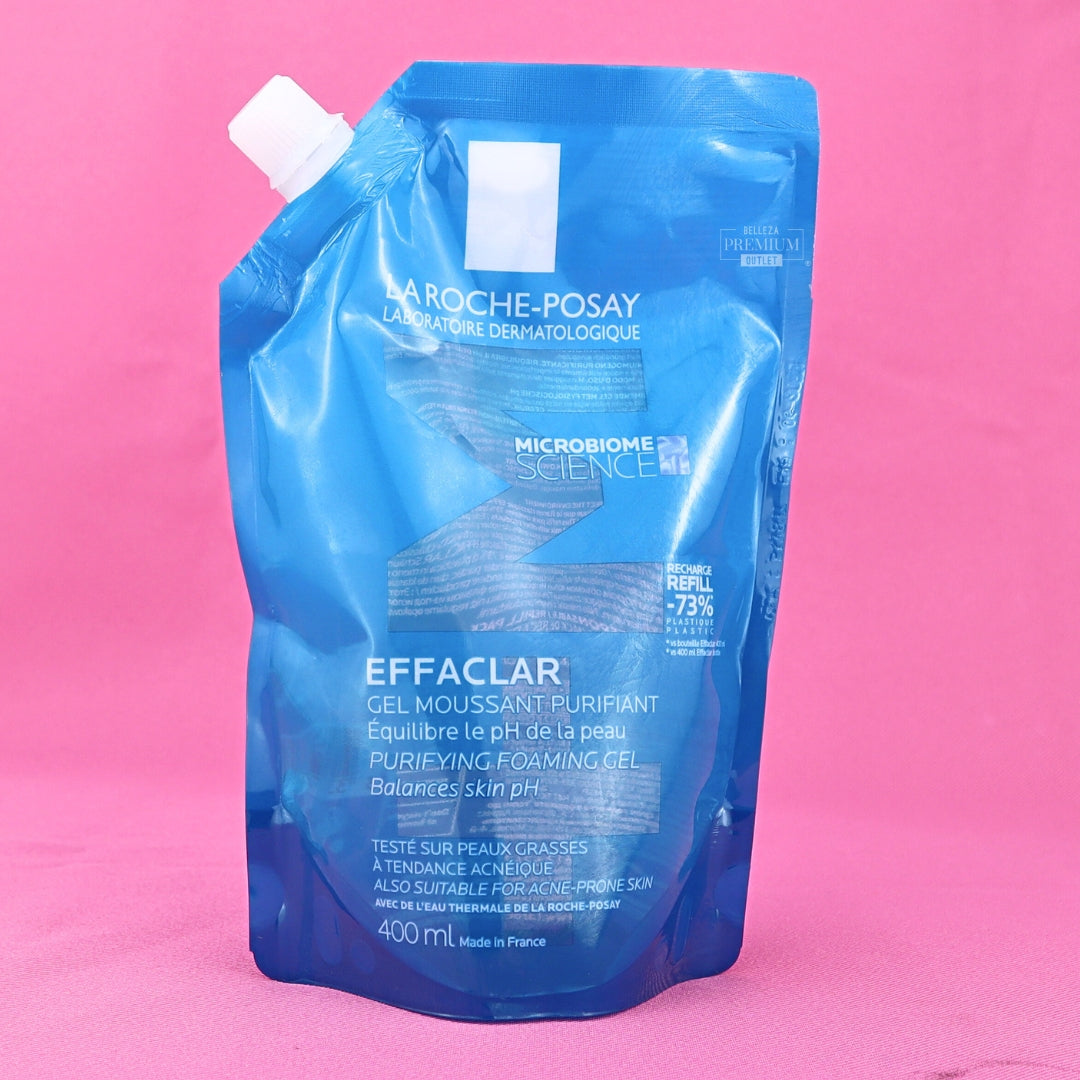 LA ROCHE POSAY CLEANSING GEL 400ML EFFACLAR REFIL ENVASE ROTO (PUEDE DERRAMARSE)