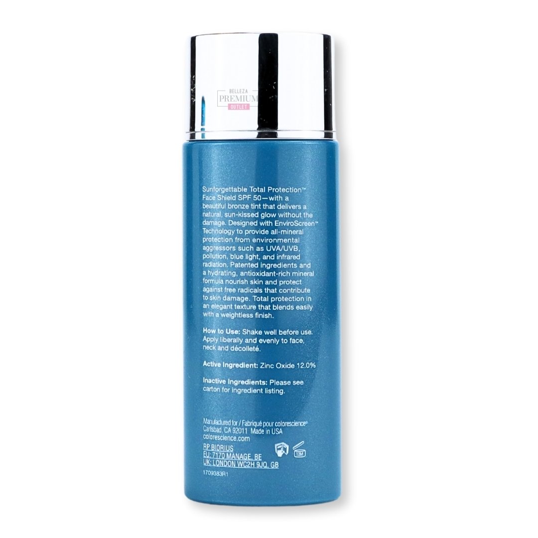 ColoreScience Face SPF 50 Bronze 55ml: Vibrante Protección Solar y Color Natural