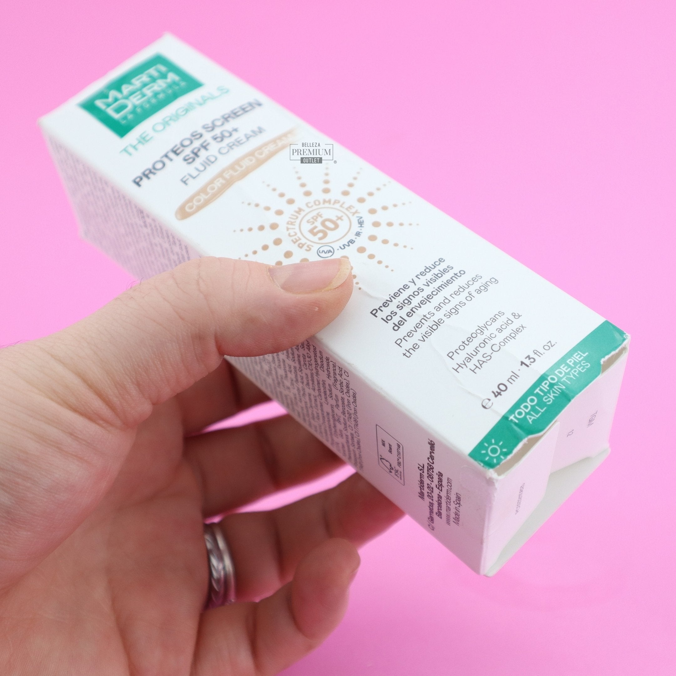 Marti Derm Proteos Screen SPF50 Color CAJA DAÑADA