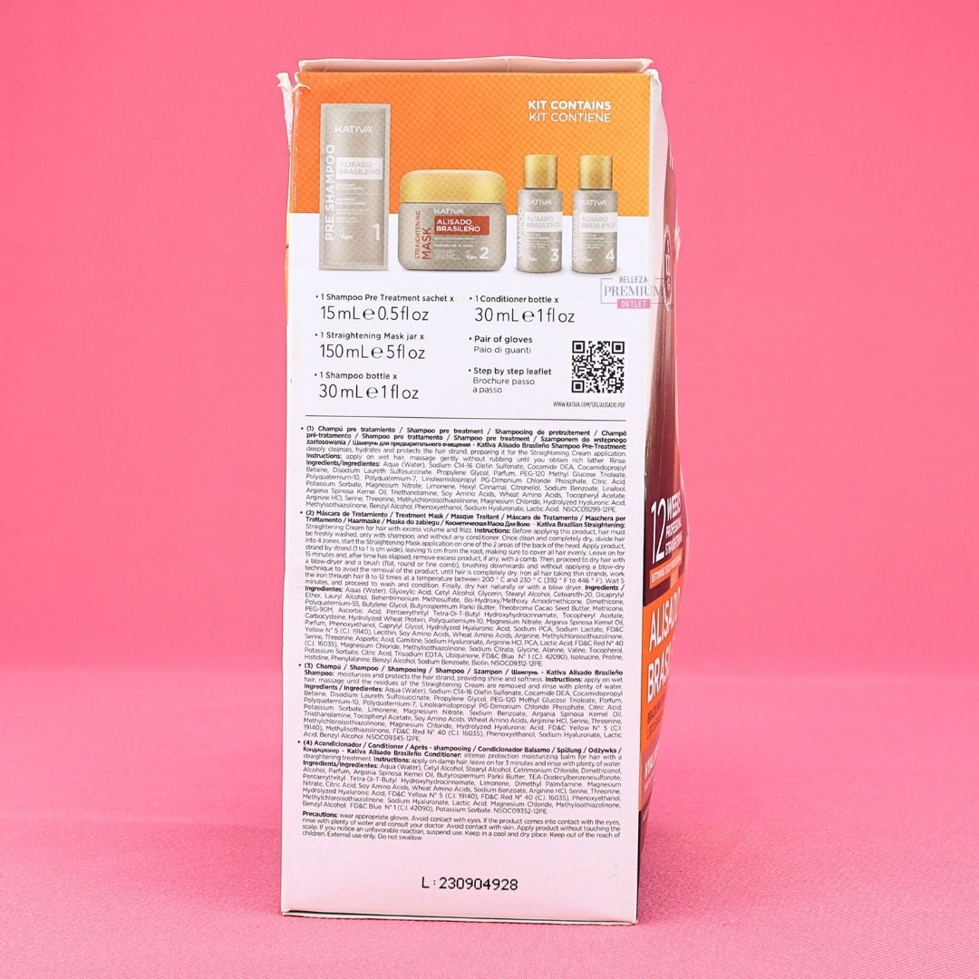 Kativa Alisado Brasileno Brazilian Straightening 12 semanas CAJA DAÑADA